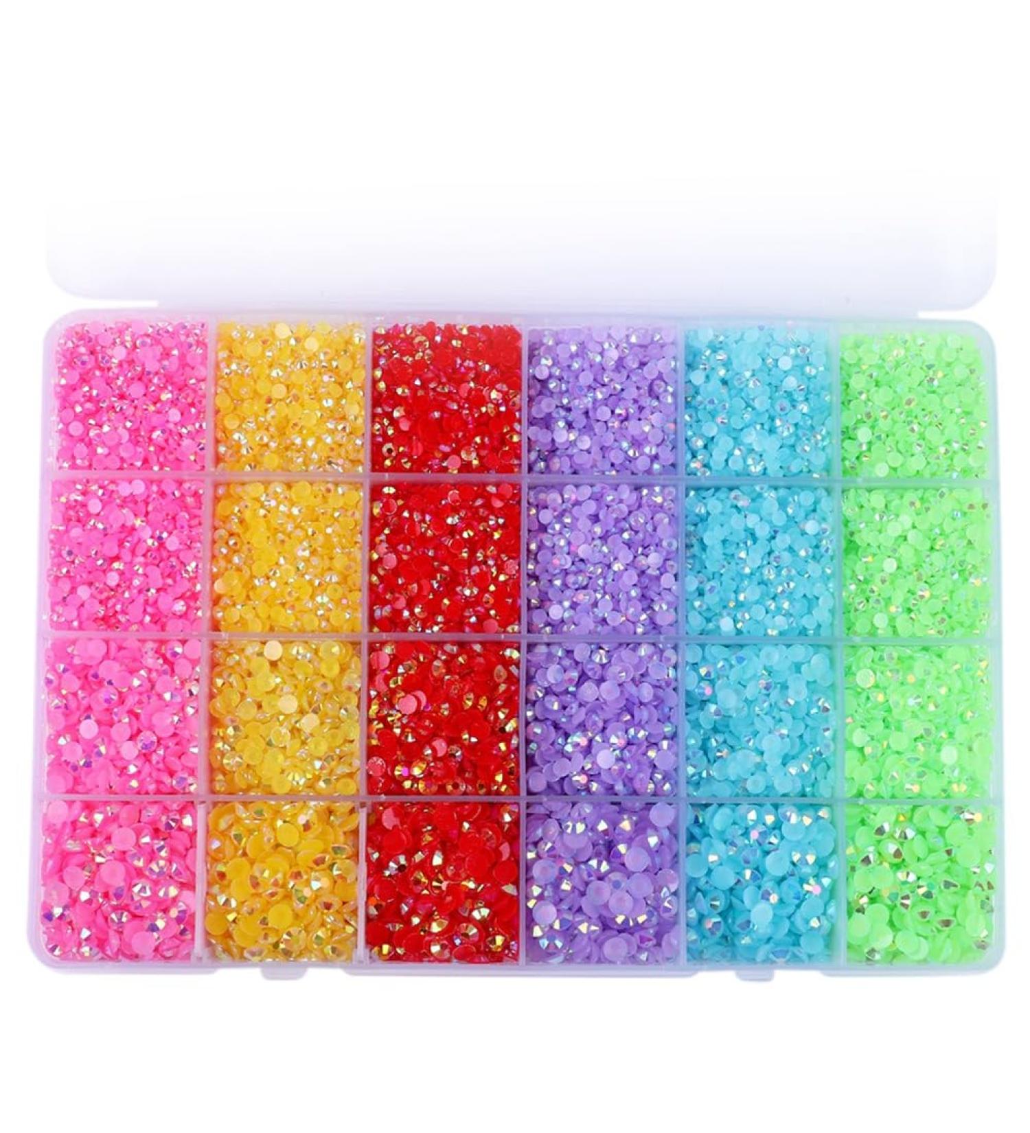 kzxbty AB Nail Rhinestone Boxed DIY Resin Jelly Diamond Symphony Phone Case Accessories Jewelry Accessories Diamond Sticker - Buy Online on GoSupps.com
