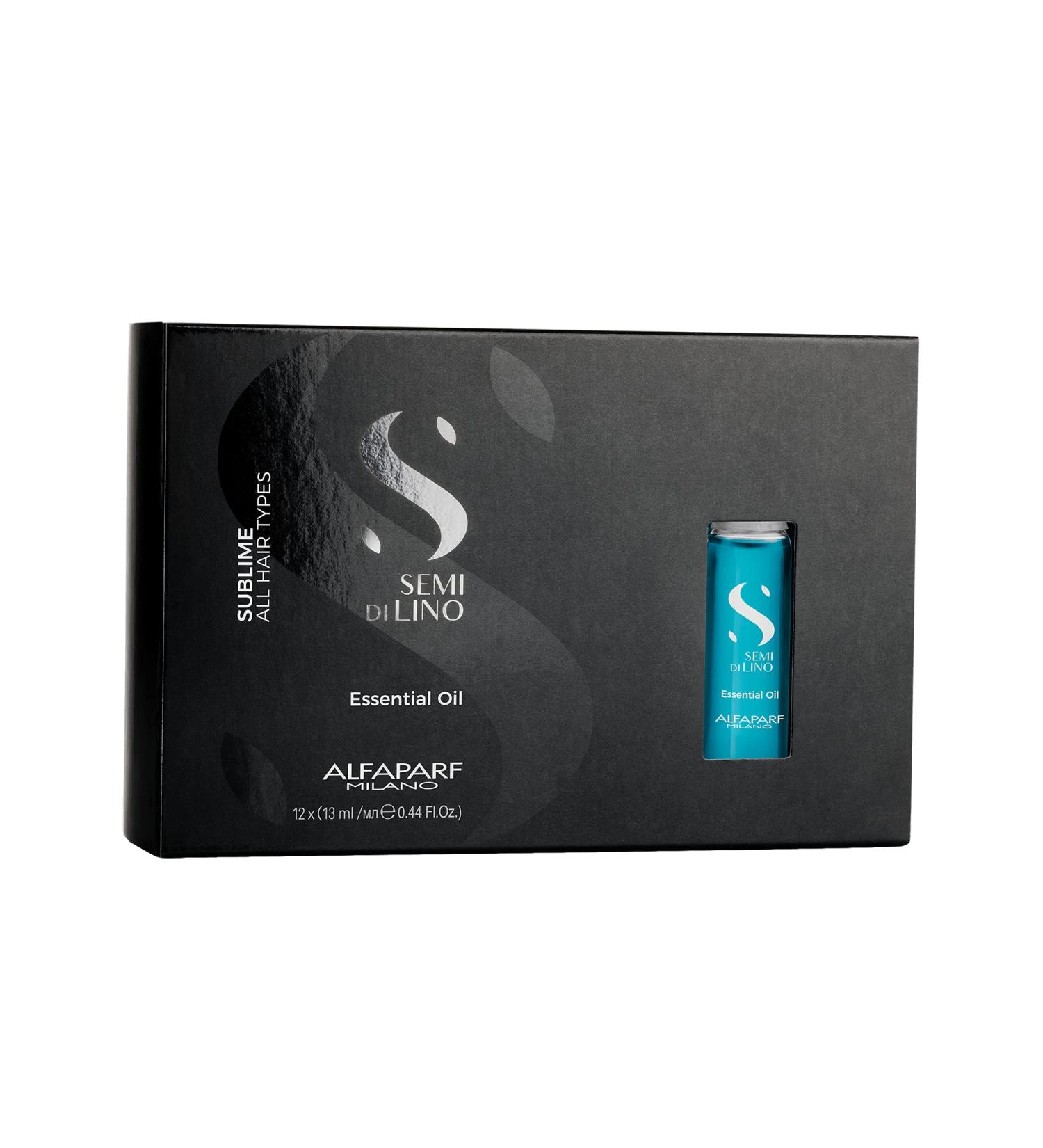 Alfaparf Milano Semi Di Lino Sublime Essential Hair Oil Treatment - 12 Vials - Professional Salon Quality - 5.28 Fl Oz - Buy Online on GoSupps.com