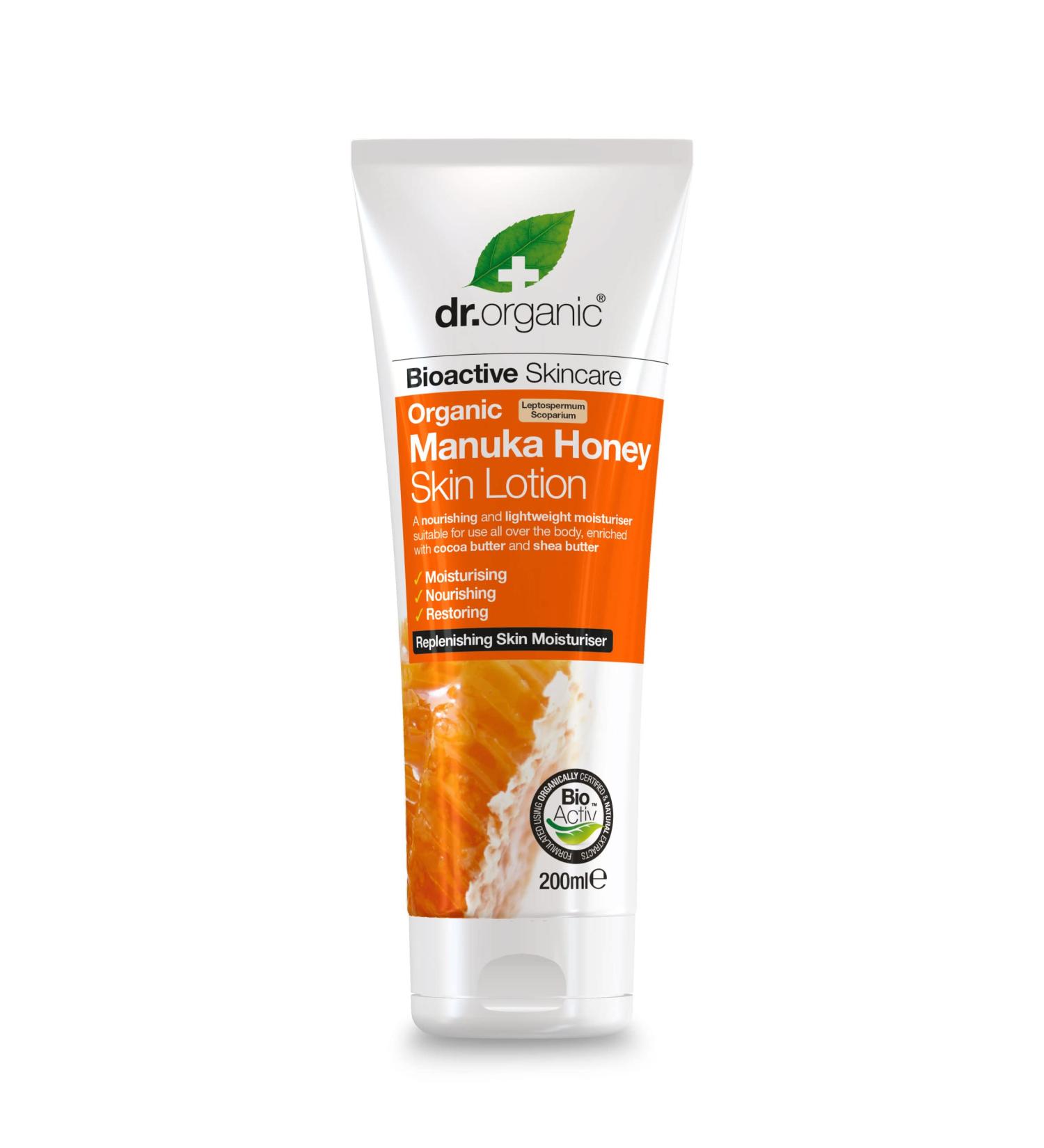 Dr. Organic Manuka Honey Skin Lotion 200ml - Natural & Organic - Buy Online on GoSupps.com