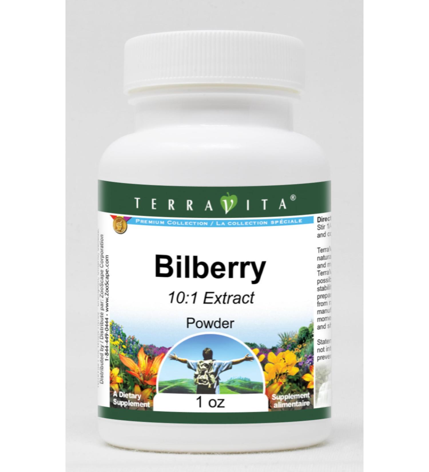 Bilberry 10:1 Powder (1 oz ZIN: 519178) - 3 Pack - Buy Online on GoSupps.com