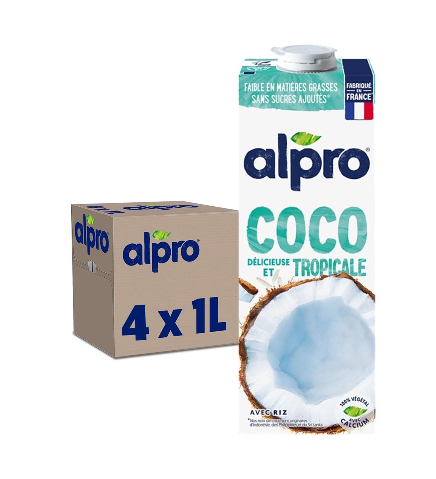 Alpro - Vegetable Drink - Coconut - 1L - Pack of 4x1L - Buy Online on GoSupps.com