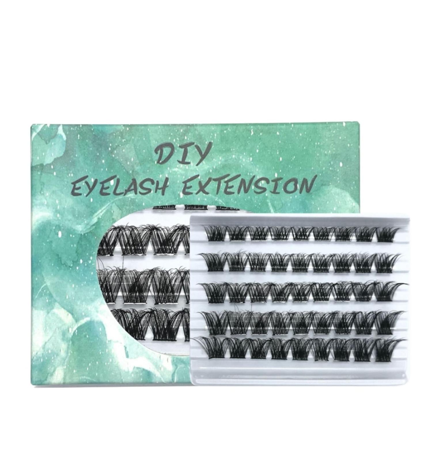 UAMOU DM11 Lash Clusters Mix 3D Cluster Lashes 45small Cluster Mixed Eyelashes 10-14mm DIY Lash Extension Eyelash Clusters Lashes Super Thin Band Volume Wispy Reusable Comfortable&Soft Cheerfully