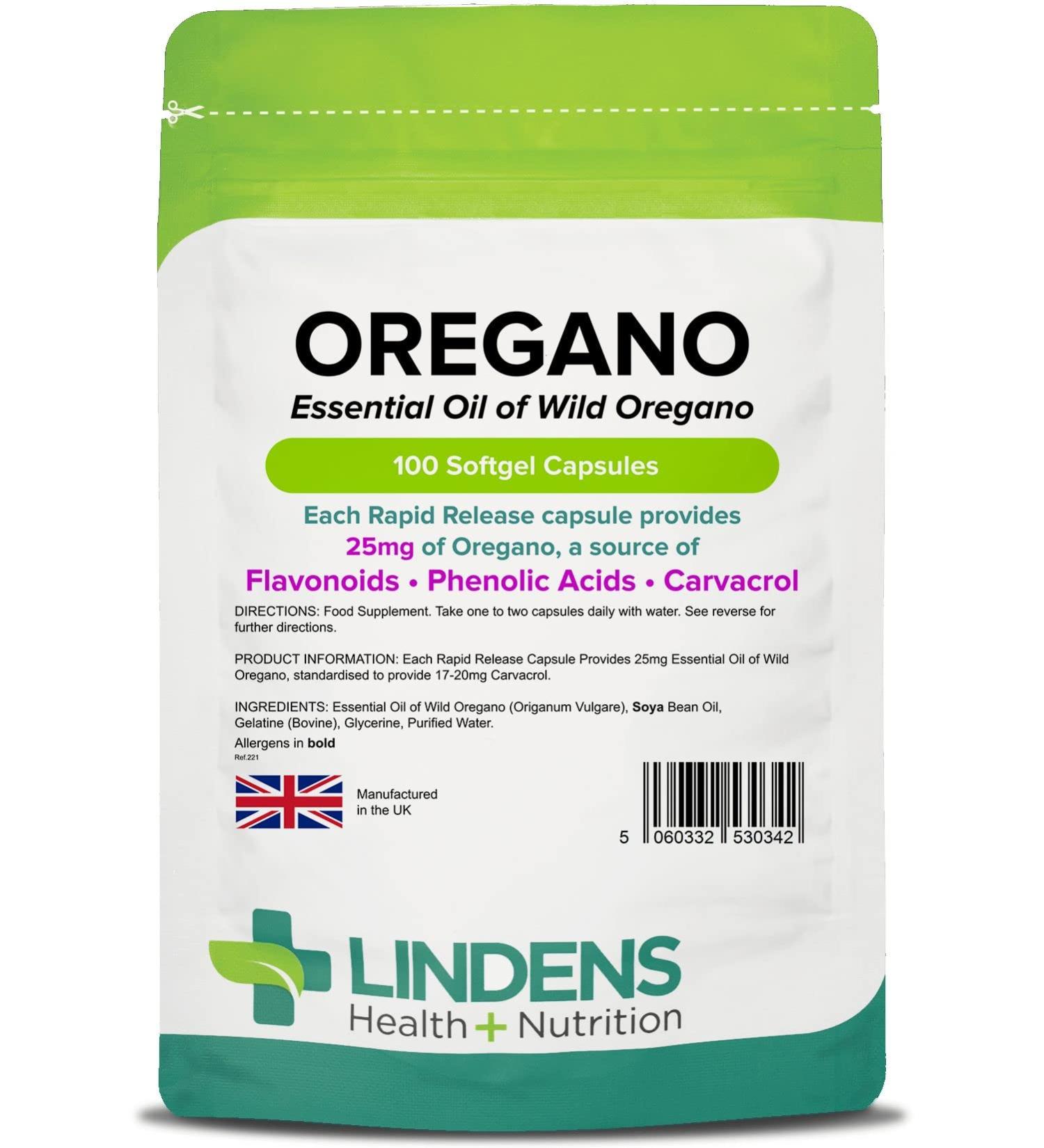 Oil of Oregano 25mg 3-Pack 300 Capsules Phenolic Acid & Flavonoids Rapid Release