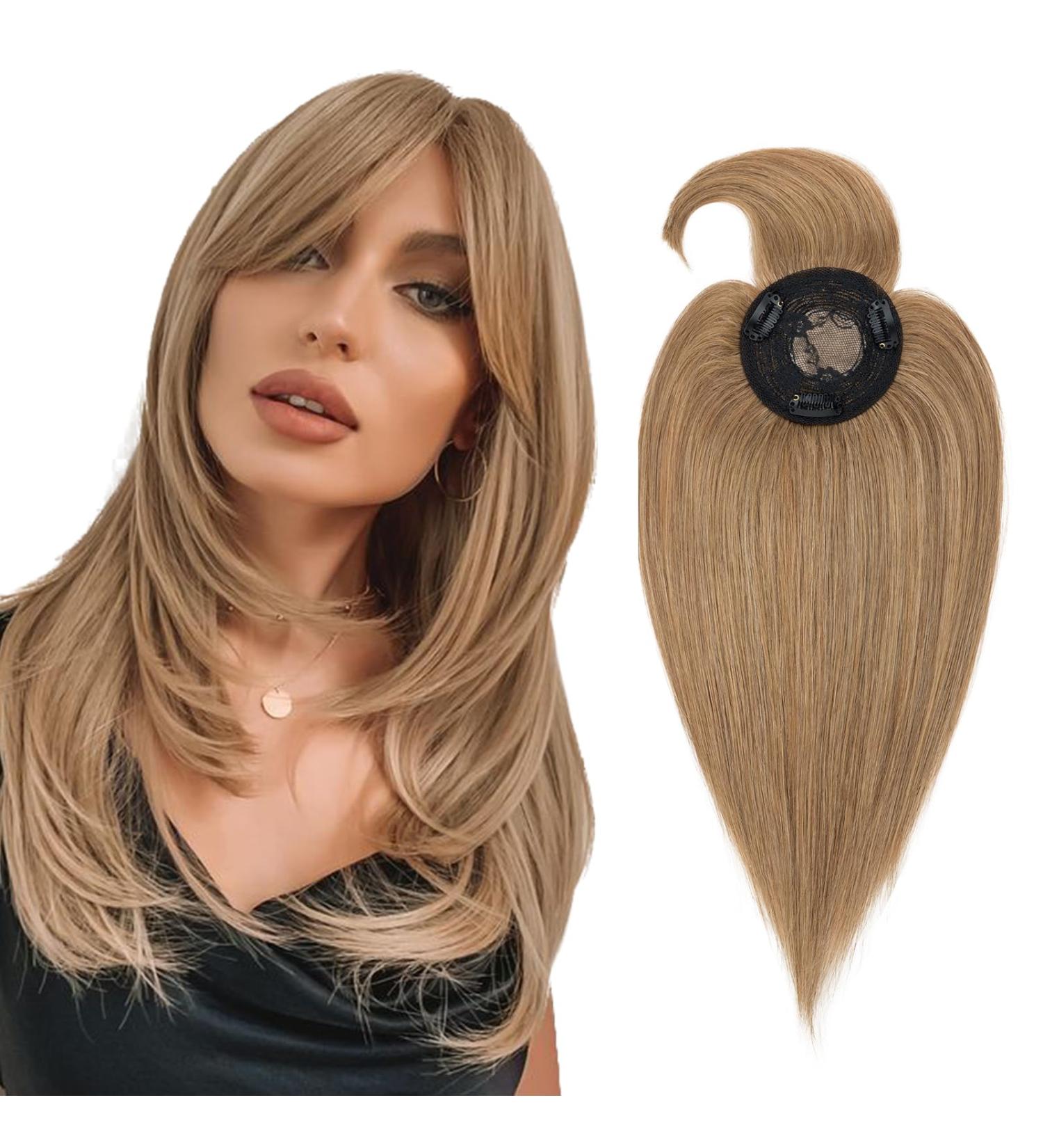 35cm Clip-In Real Hair Extensions - Soft & Smooth 06# Light Brown Toupet (11cm) | 7A Remy Hair 38g for International Shipping - Buy Online on GoSupps.com
