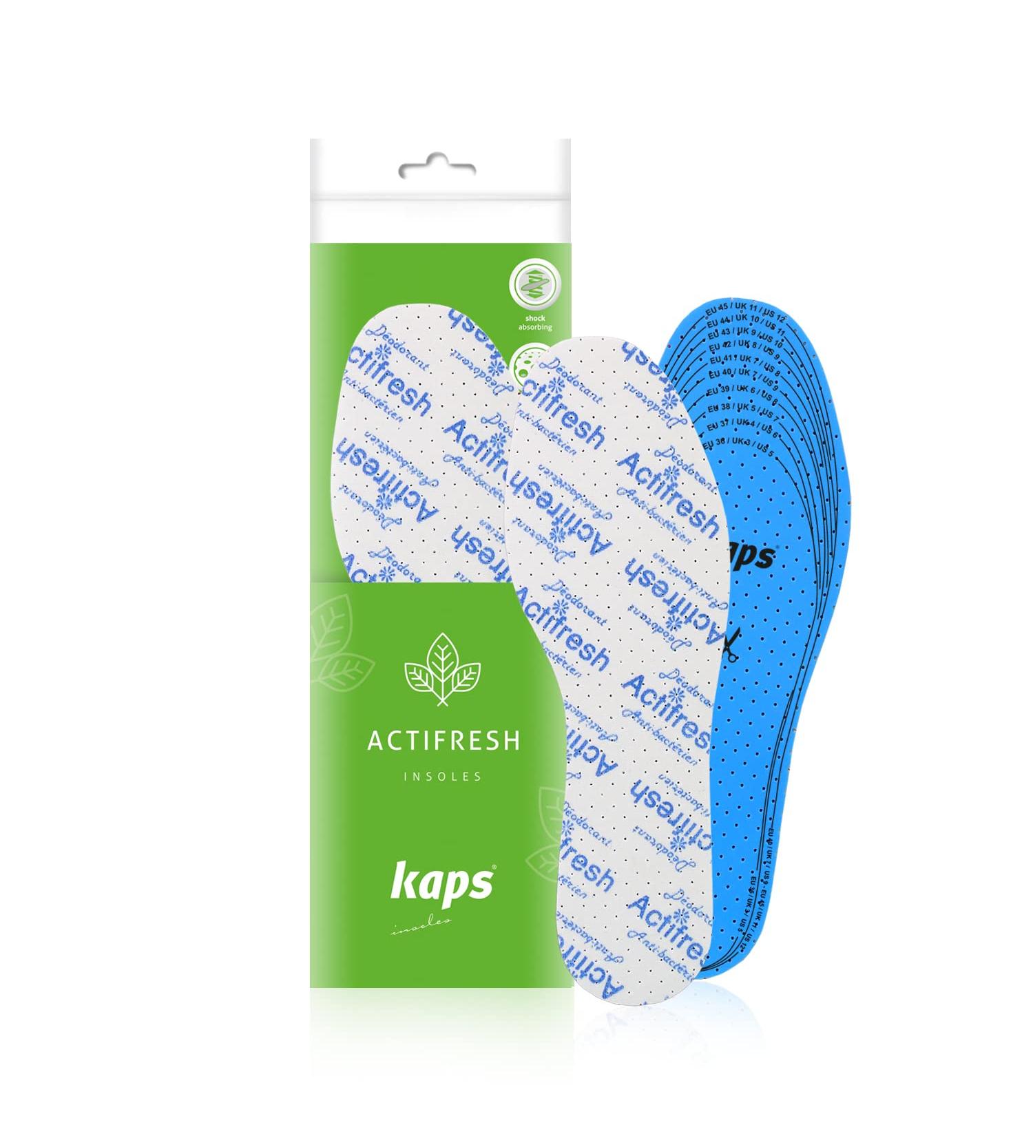 Smell Free Shoe Insoles - Hygienic Technology by Sanitized | Made in Europe | Kaps Actifresh - Buy Online on GoSupps.com