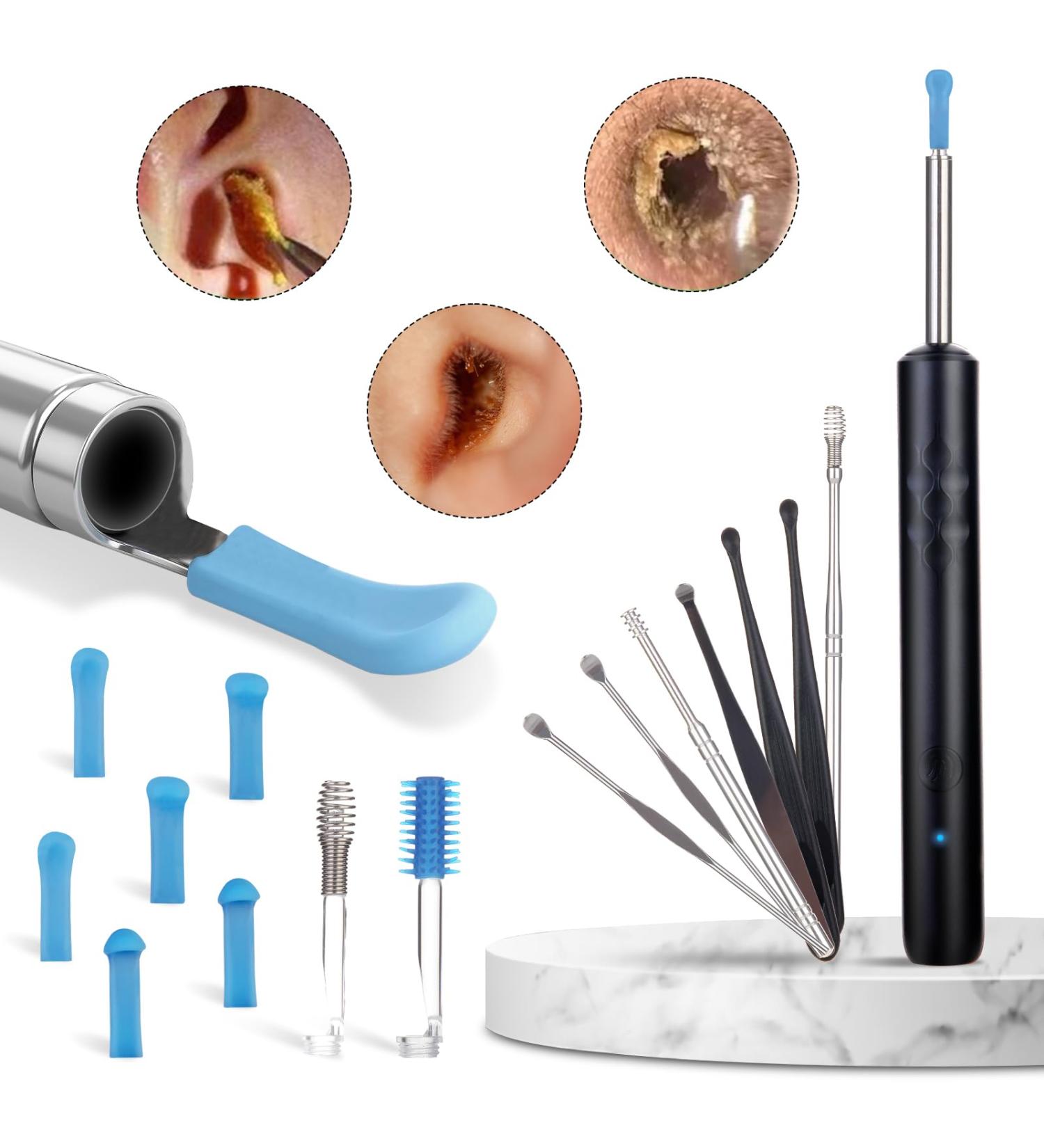 HD 1080P Ear Wax Removal Kit with Camera - 8 Ear Picks for iOS & Android - Improve Hearing & Clean Ears Safely - Buy Online on GoSupps.com
