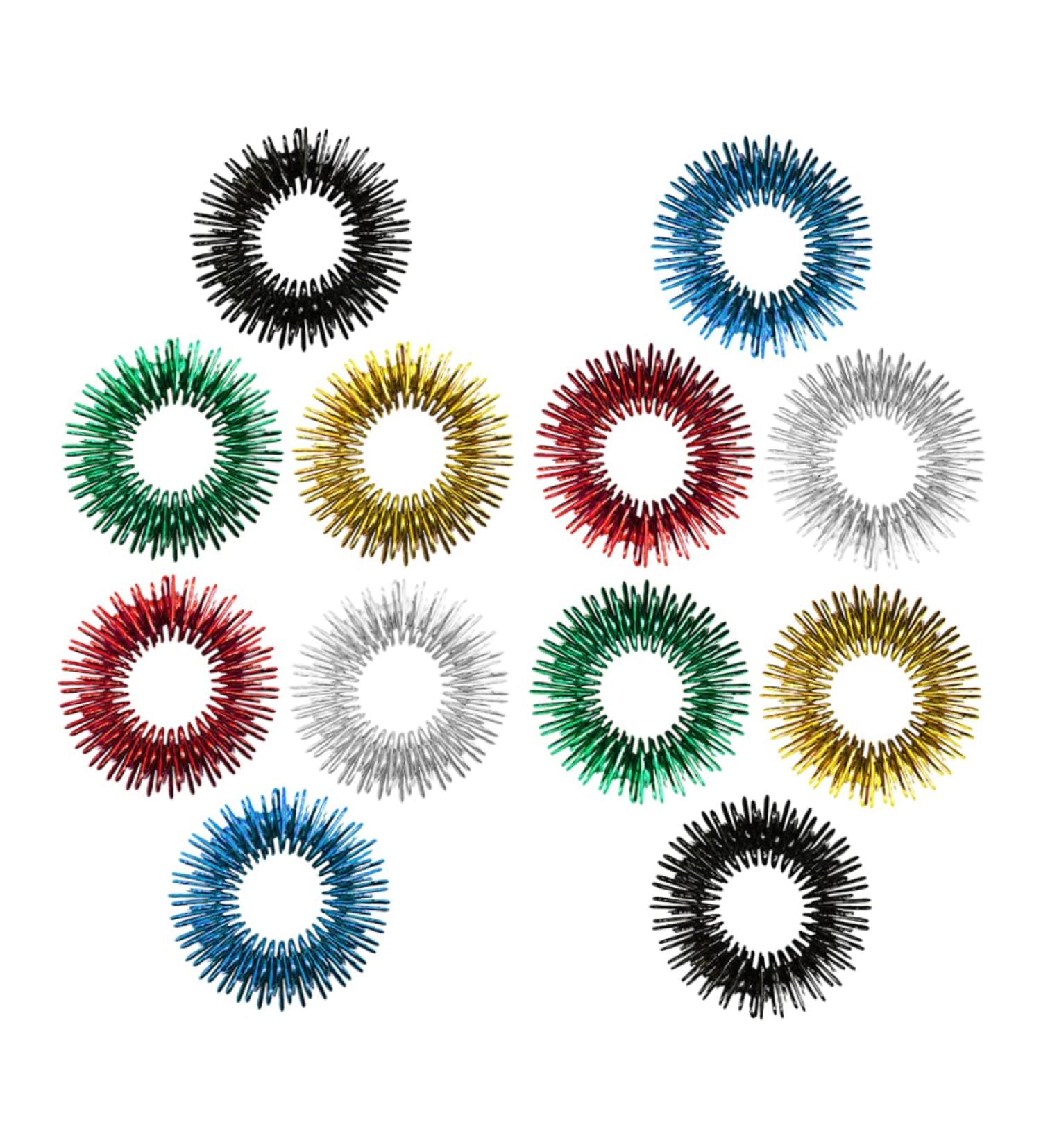 12th Acupressure Ring - Stress Reduction & Decompression Toy for Kids | Finger Massage Gear | 2.8cm Roller Toy - Buy Online on GoSupps.com