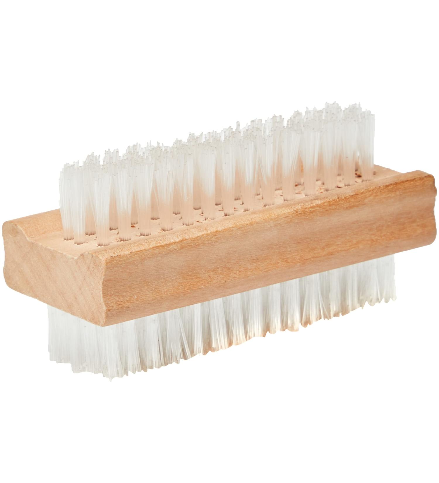Double-Sided Wood Nail Brush | Premium Quality & Eco-Friendly - Ideal for Perfect Grooming - Buy Online on GoSupps.com