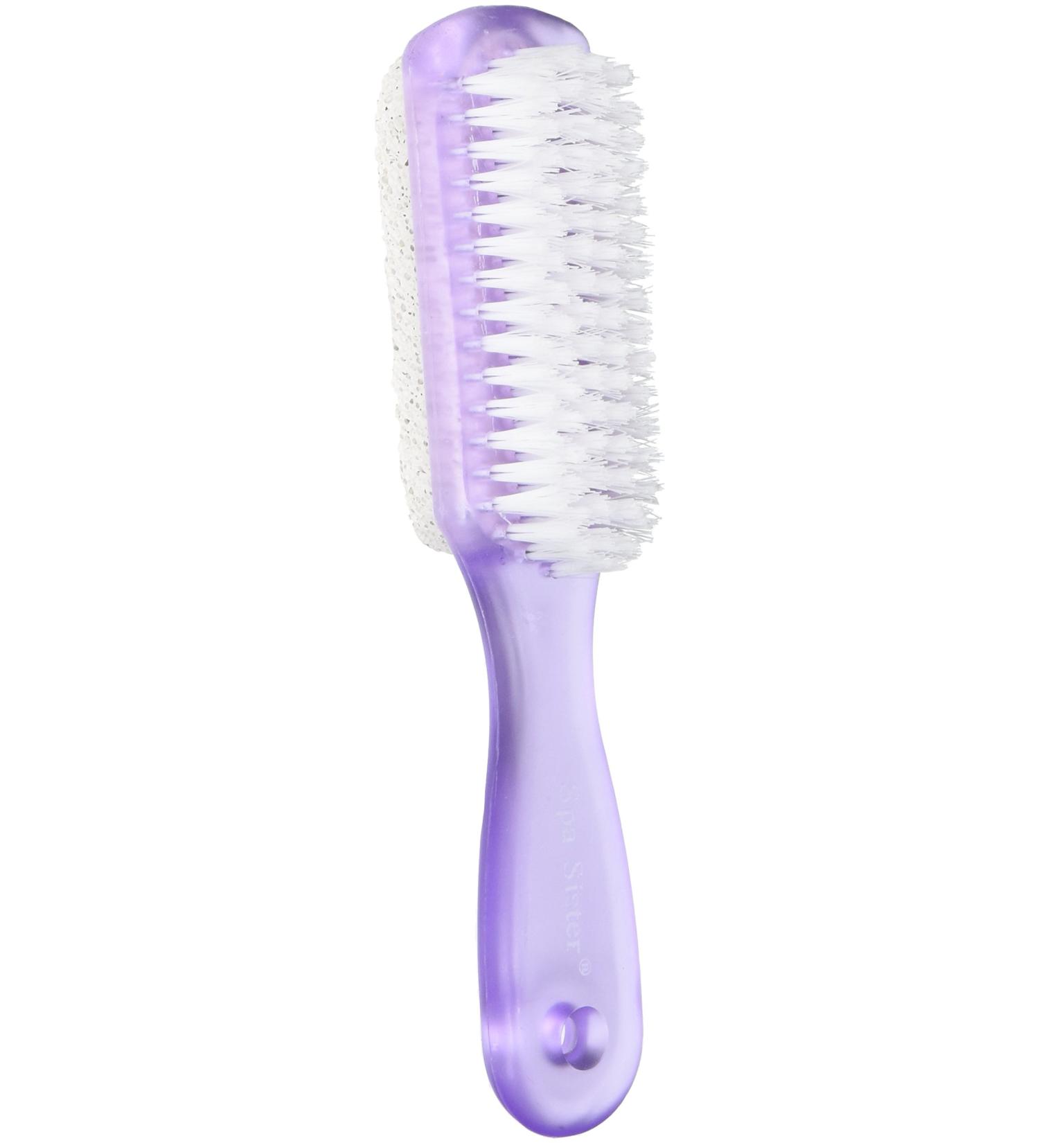 Bath Accessories Frosted Pumice Duo Brush  Lavender