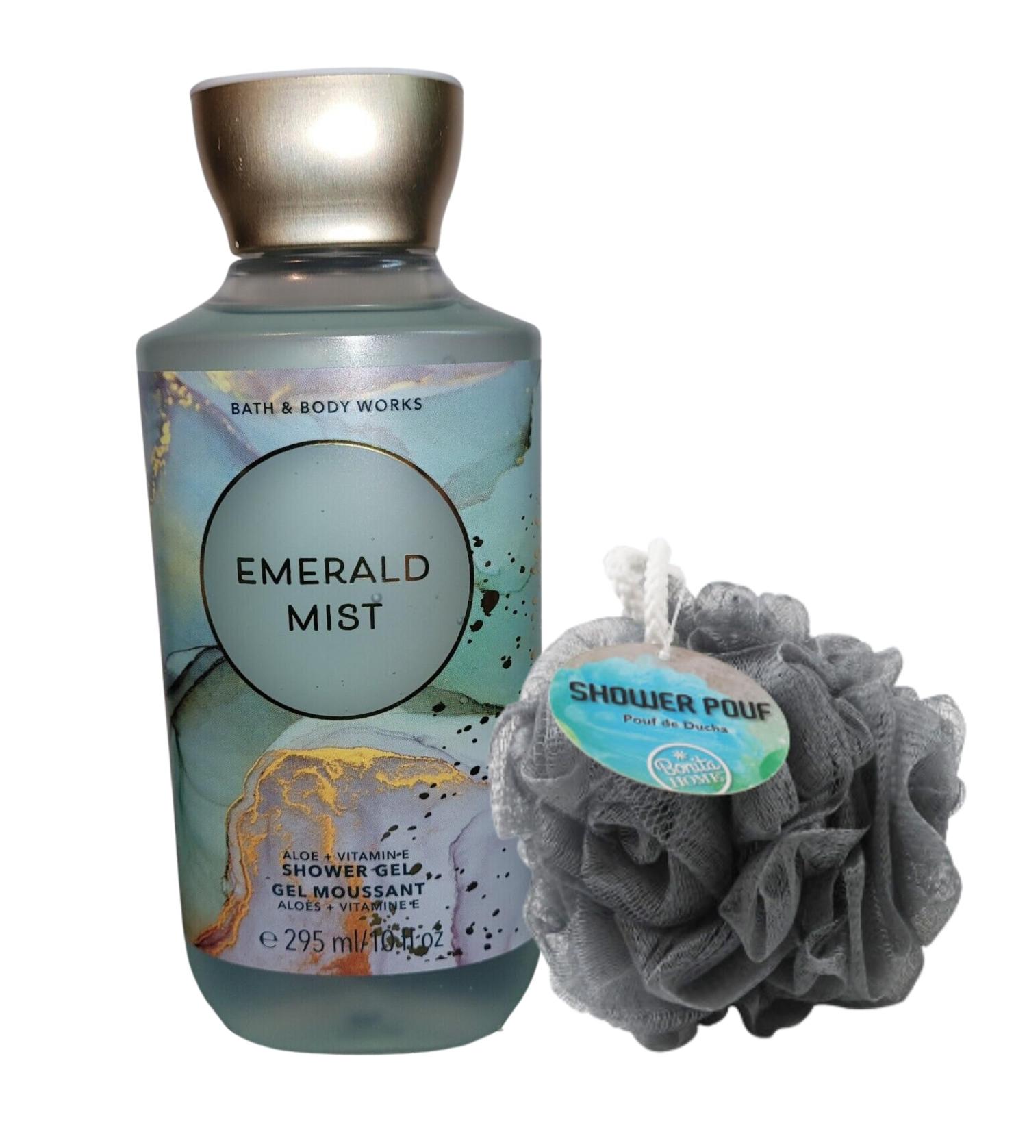 Shower Bathing Gift Set Bundle - 10oz Bath & Body Works Gel Loofah Sponge | Perfect Gift for Birthdays & Mother's Day - Emerald Mist - Buy Online on GoSupps.com