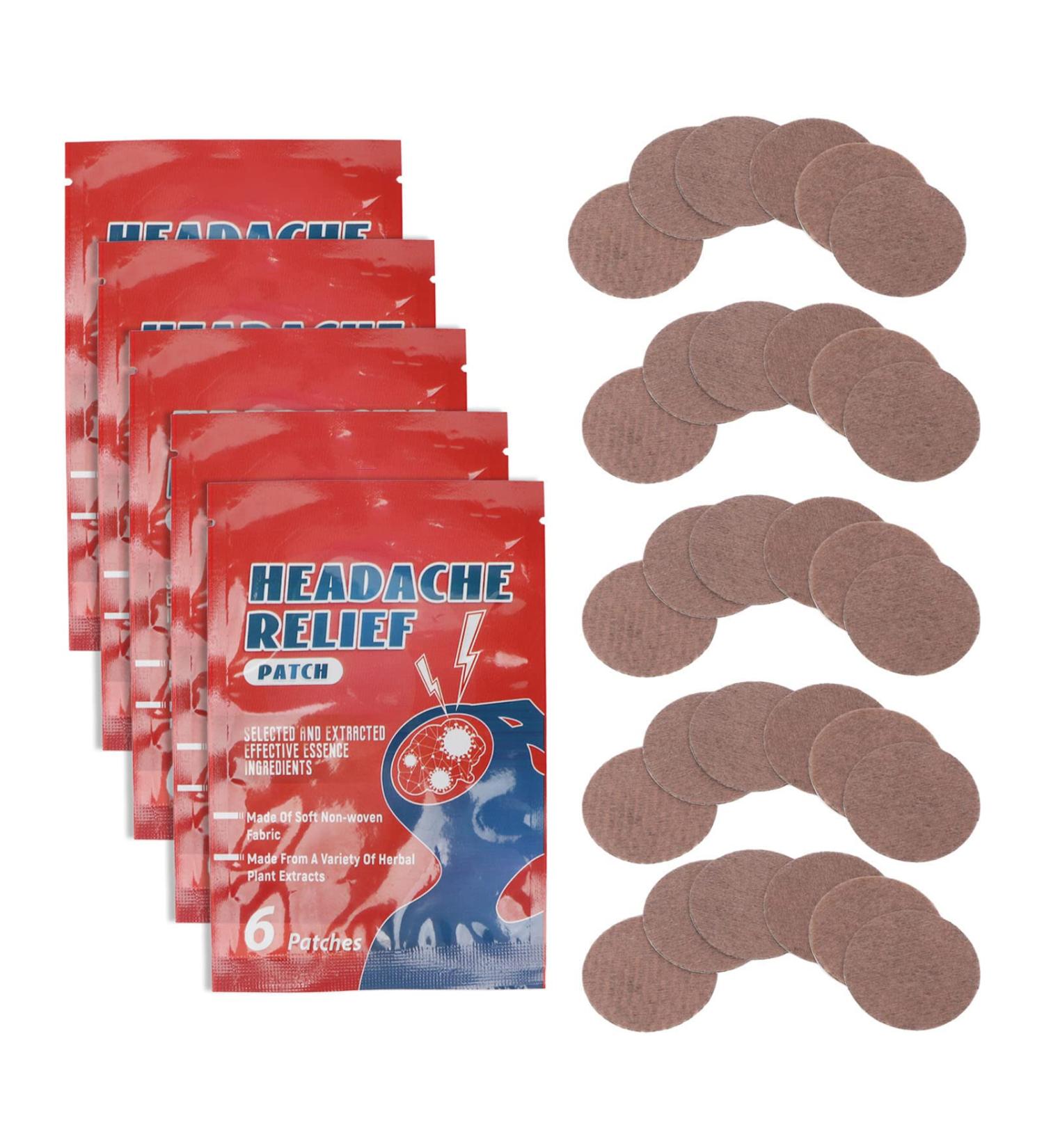 ZJchao 30-Piece Headache Relief Patches - Acupuncture Massage for Pain Stress & Migraine Relief | Best Health Patches for Home & Salon - Buy Online on GoSupps.com