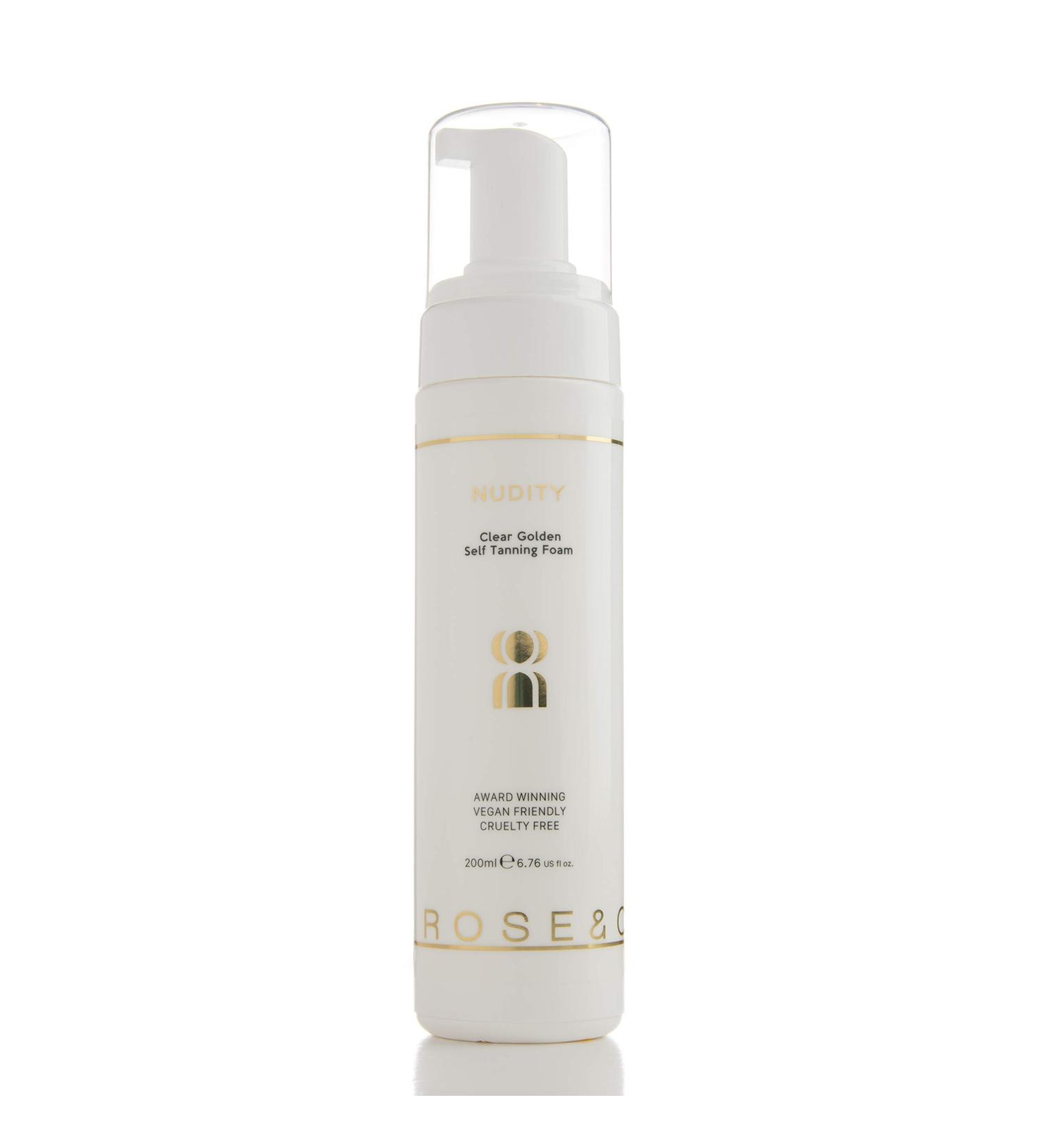 Rose & Caramel Nudity Clear Self Tanning Mousse 200ml - Skinkissed Golden Tan - Buy Online on GoSupps.com