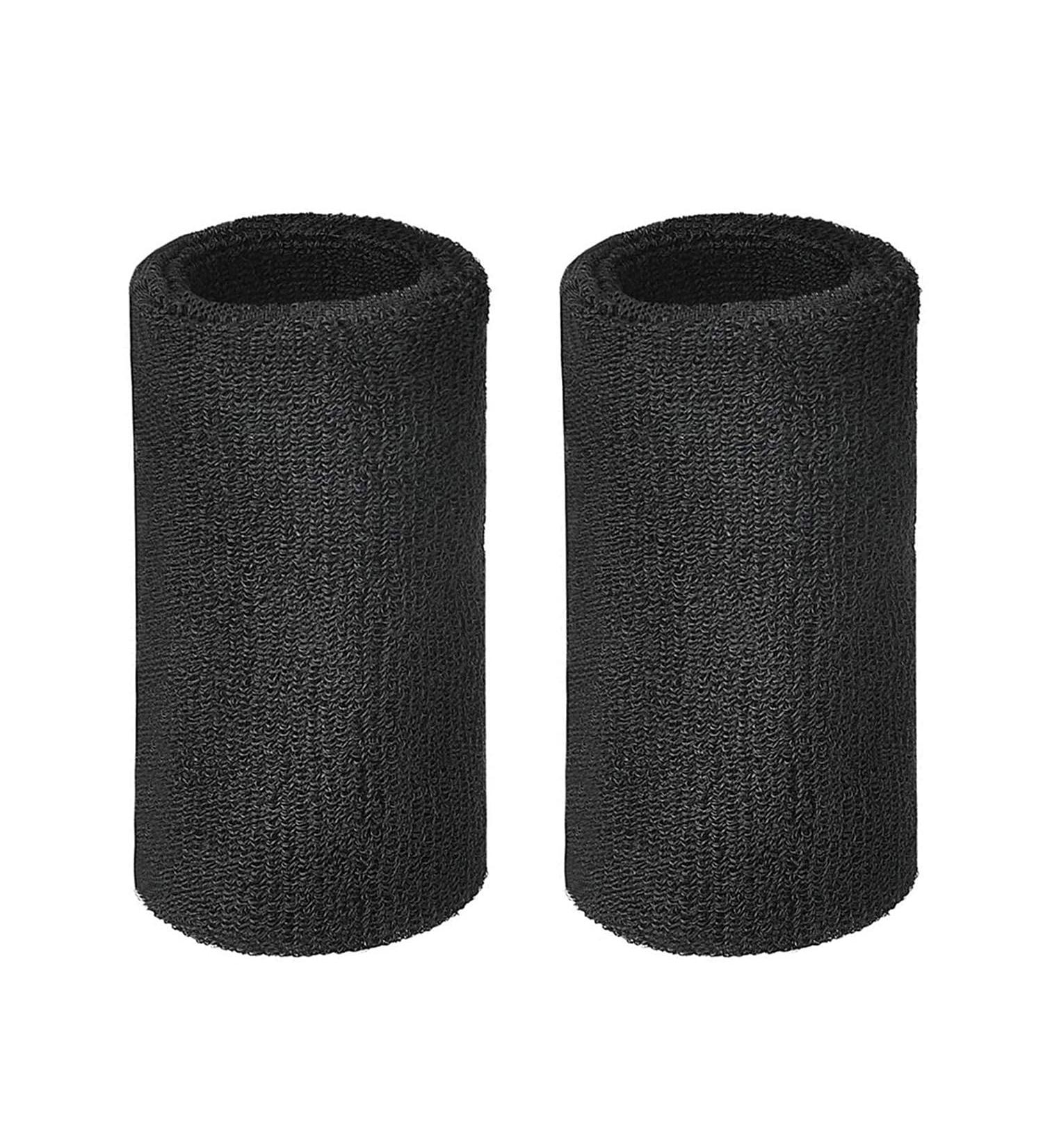 Lvcky Wrist Sweatband - Elastic Cotton Sports Wristbands (2 Pack 6 Inch) for Ultimate Comfort & Performance - Ideal for Exercise & Workouts - Buy Online on GoSupps.com