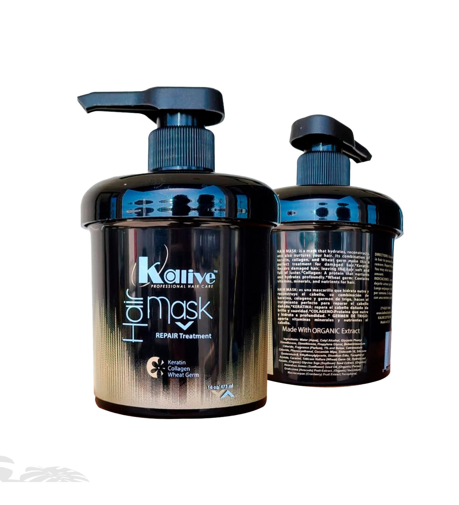 KALIVE Hair Mask 16 Oz - Repairing Treatment for Dry and Damaged Hair, Deep Moisturizing Hair Care Product - Buy Online on GoSupps.com