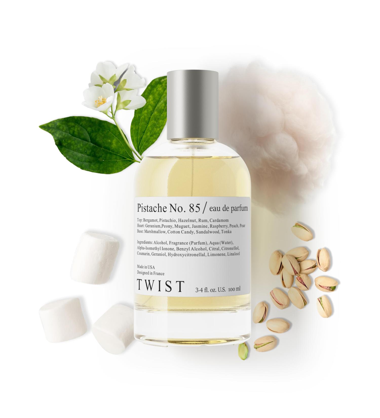 Twist Pistache No. 85 - Eau De Parfum Inspired by K. Yum Pistachio Gelato Long-Lasting Perfume For Women & Men - 100 ml | 3.4 fl. oz. Pistache No. 85 - inspired by K. Yum Pistachio 3.4 Fl Oz (Pack of 1) - Buy Online on GoSupps.com