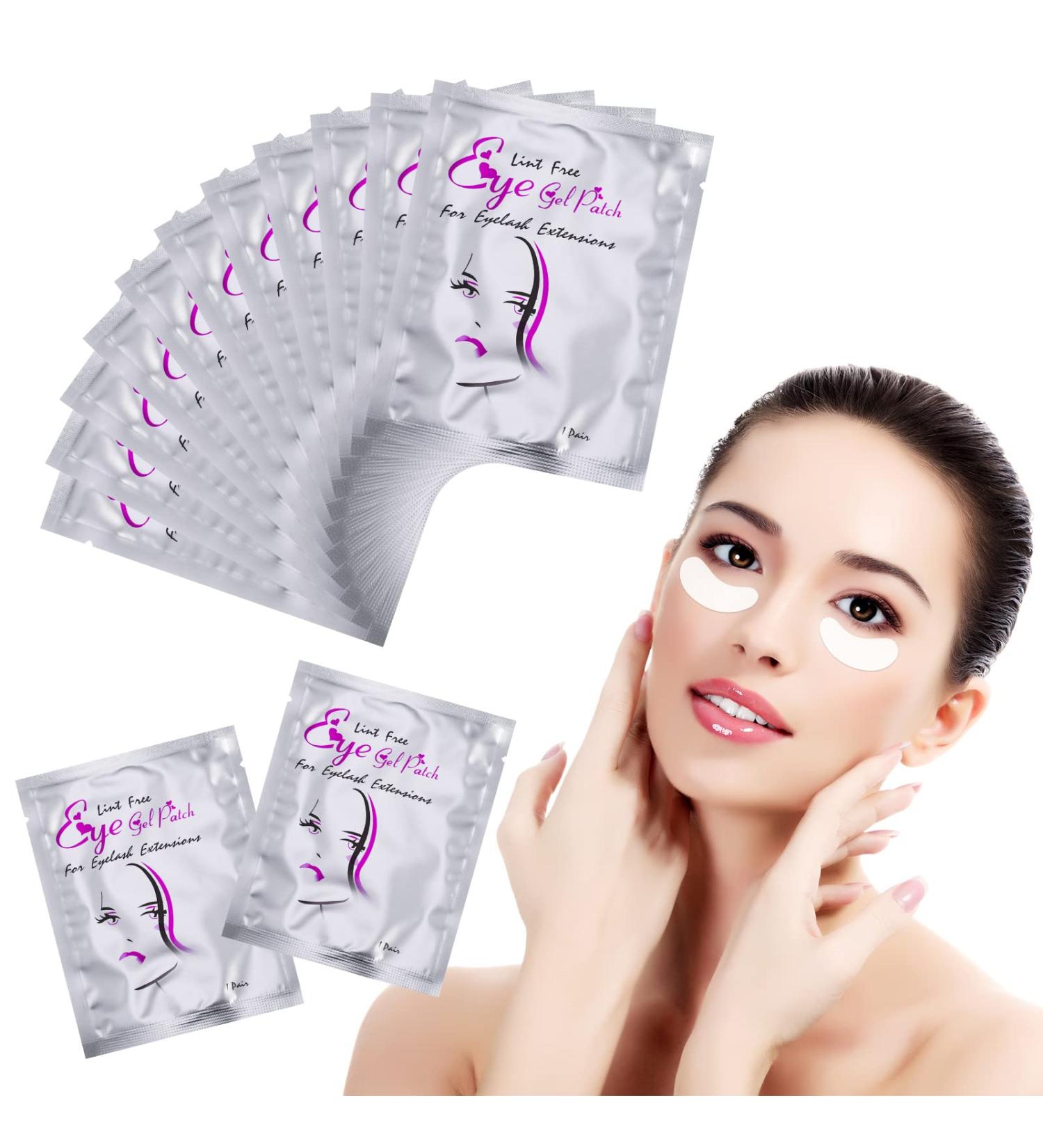 Fanshionide 50 Pairs Hydrogel Eye Pads for Eyelash Extensions - Perfect Eye Gel Patches for Lash Care - Buy Online on GoSupps.com