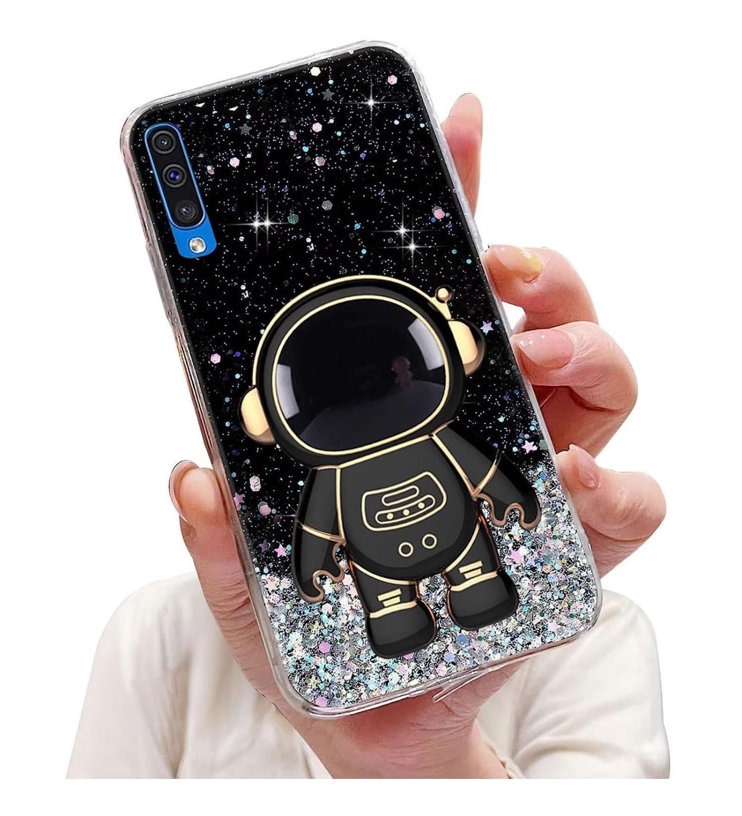 Buy Tivenfezk Nadoli Astronaut Hidden Stand Shell for Samsung Galaxy A50/A30S - Glitter Soft Silicone Bling Protective Cover - Buy Online on GoSupps.com