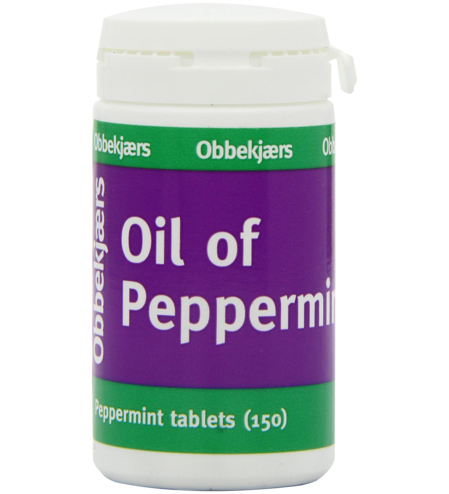 Obbekjaers Peppermint Tablets - 150 Tabs | Natural Fresh Breath Support - Buy Online on GoSupps.com