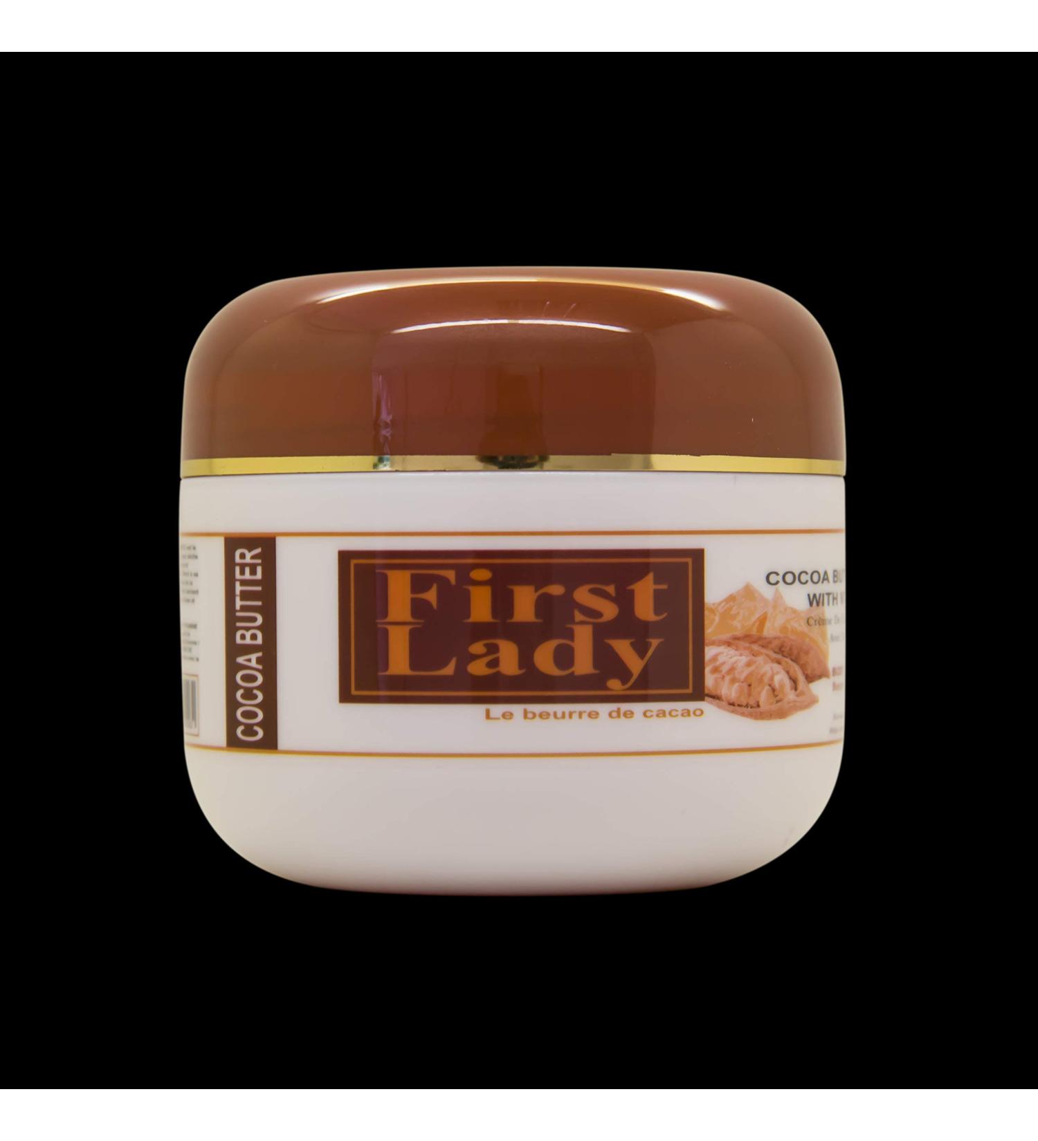 Cocoa Butter Hand Body & Face Cream with Vitamin E & Menthol - 500ml for Stretch Marks Scars & Blemishes | First Lady - Buy Online on GoSupps.com