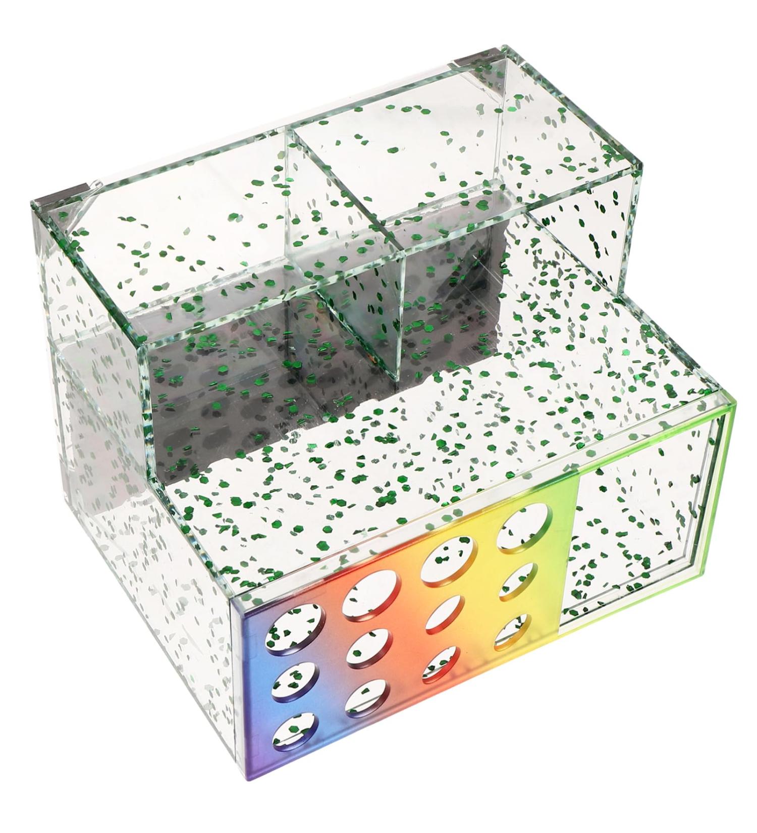 Angoily Box Desktop Desk Bracket Box Storage Rack Hair Brush Holder Hairdressing Tool Tool Holder Scissor Holder Hair Styling Stand Hair Barber Comb - Buy Online on GoSupps.com