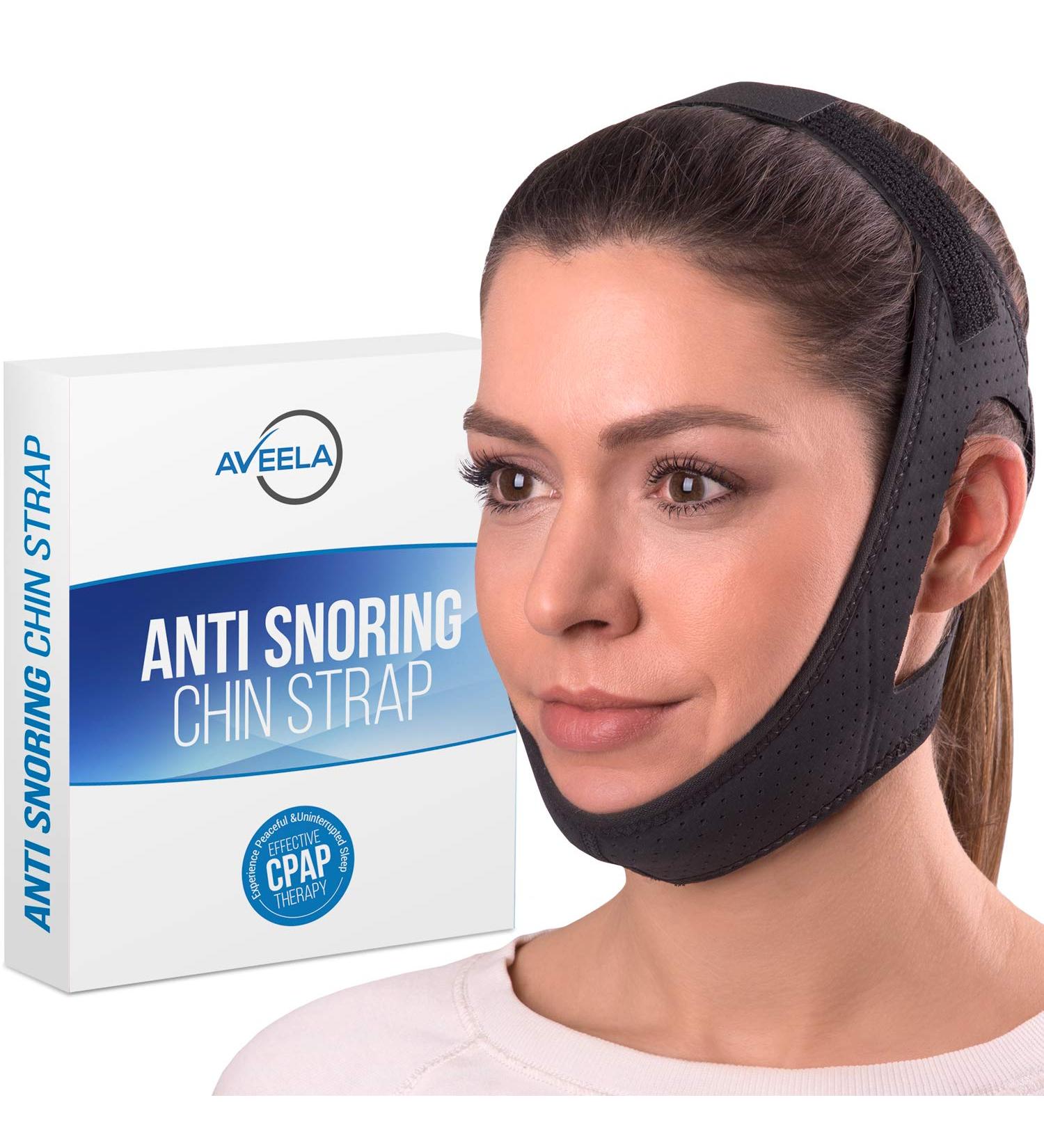 Anti Snoring Chin Strap for CPAP Users | Aveela Anti Snore Device | Multiple Sizes for Men and Women | Comfortable & Adjustable | Reduce Snoring and Dry Mouth - Buy Online on GoSupps.com