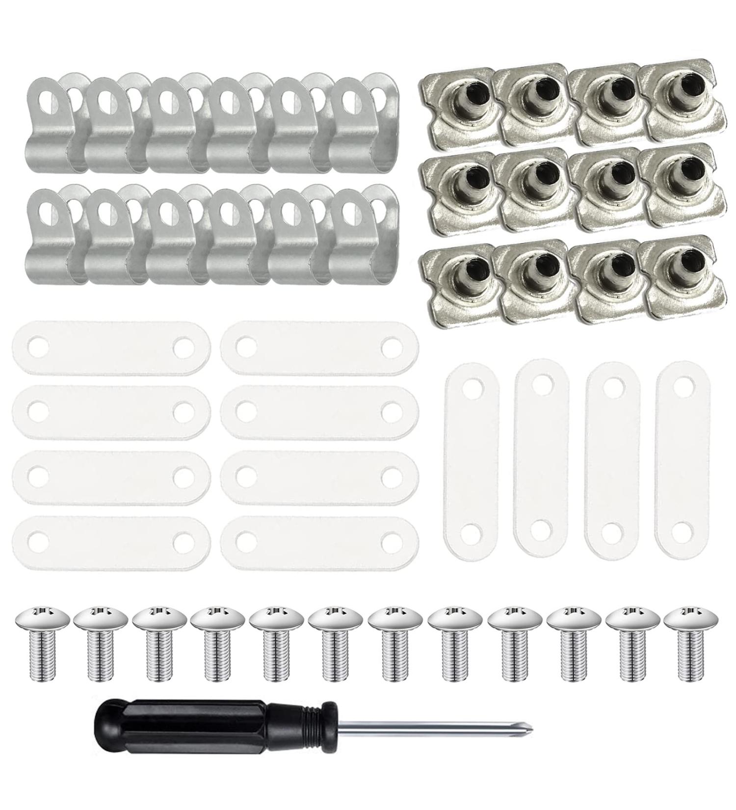 Sports Helmet Repair Kit - Football, Hockey, Baseball, Softball - Visor Clips, Screws, Nuts - Universal Hardware Set - Buy Online on GoSupps.com