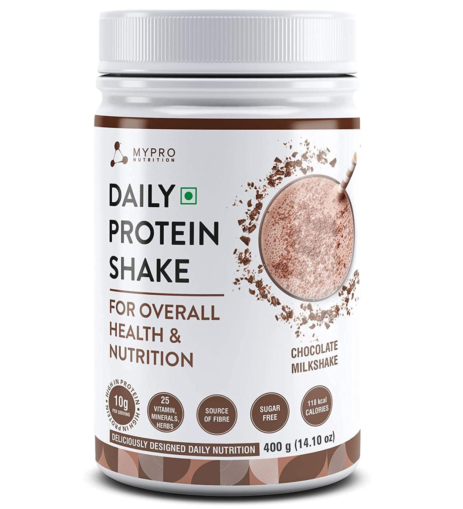 Goldy Daily Protein Shake - 118 Kcal 25 Vitamins for Men & Women - Chocolate Flavor - 400g - Buy Online on GoSupps.com