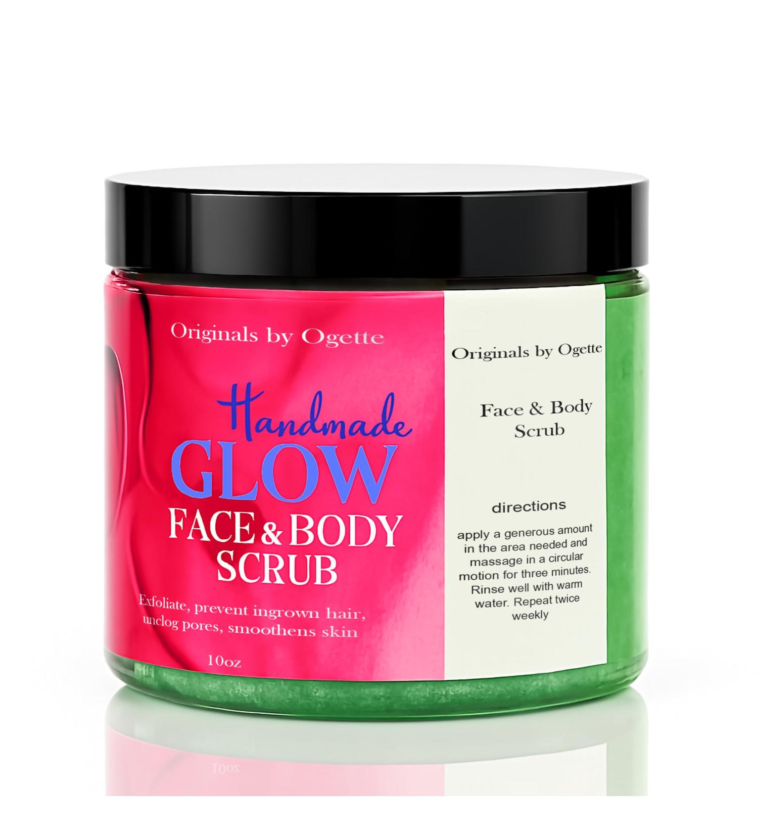 Originals by Ogette Glow Face & Body Scrub Handmade 10 oz