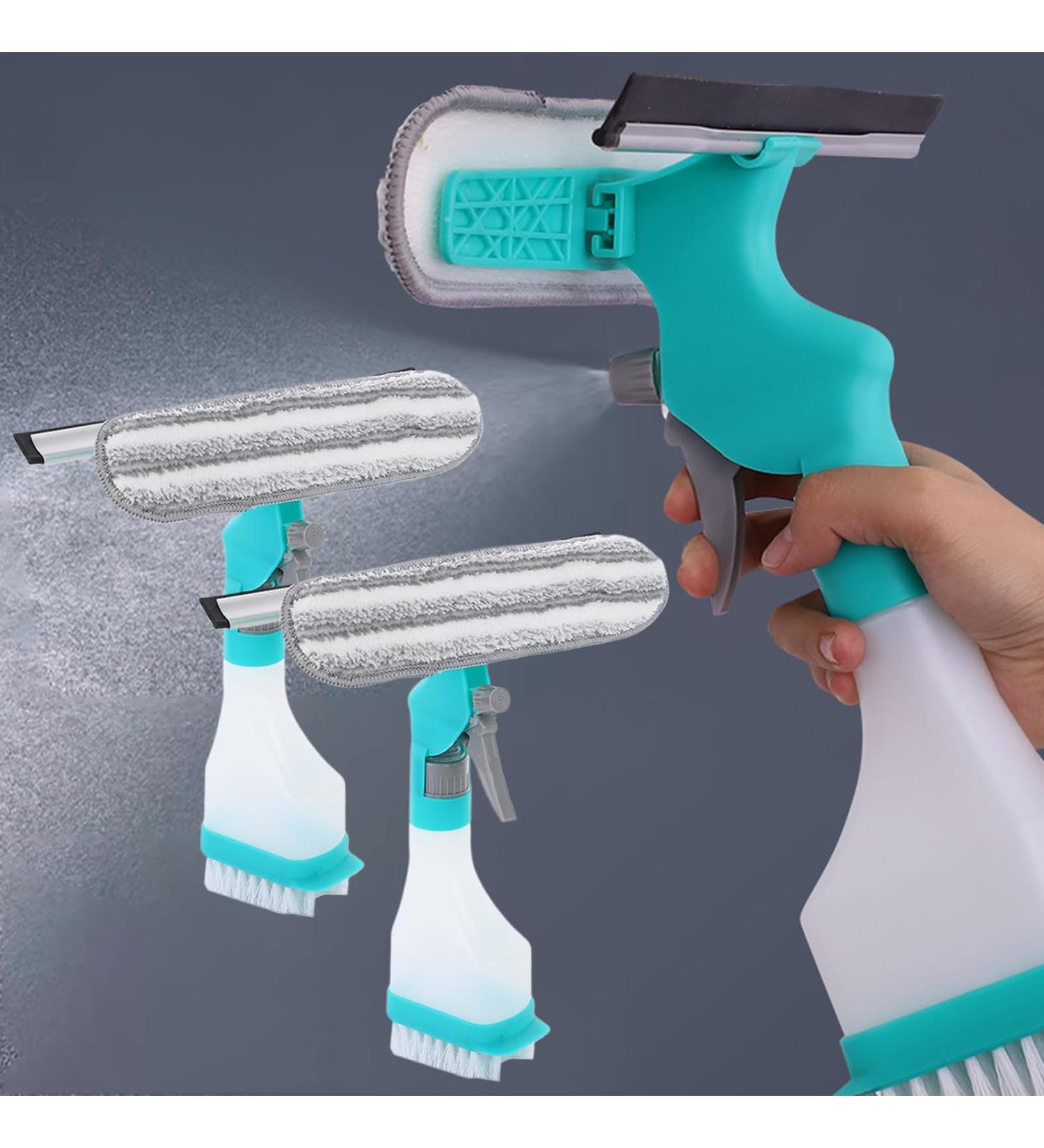 4-in-1 Scraper Brush Spray and Brush Multifunctional Scraper Brush Sprayand Brush Multifunction Window Cleaner Tool Double-Sided Window Cleaning Scraper Glass Mirror Brush (2*PCS) - Buy Online on GoSupps.com