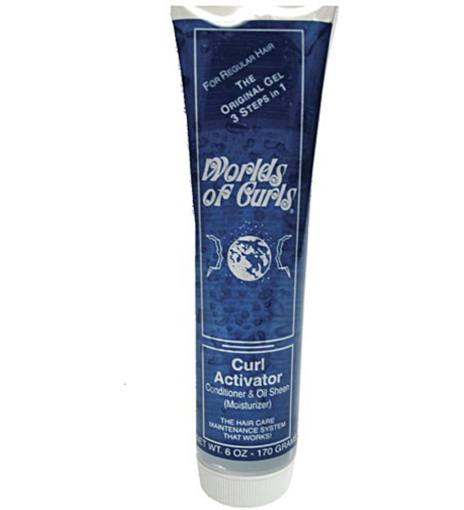 World Of Curls Curl Activator Conditioner & Oil Sheen for Regular Hair 6 Oz