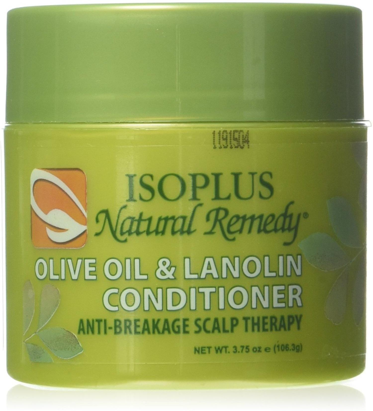Isoplus Natural Remedy Olive Oil & Lanolin Contitioner 4 oz (Pack of 6)