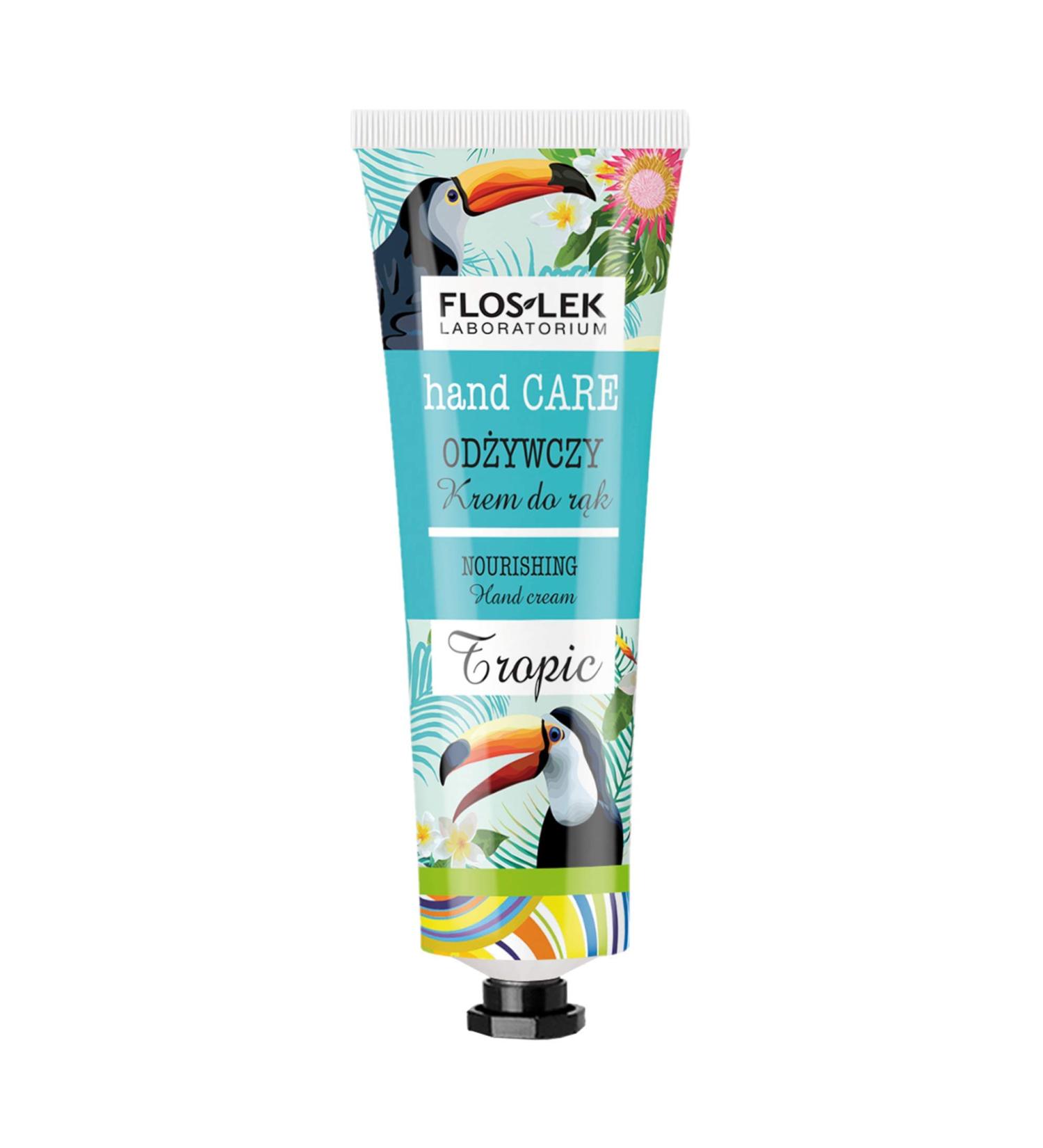 Floslek Nourishing Hand Cream Tropic 50ml | Moisturizing & Regenerating | Smooth Skin | For All Skin Types | Dermatologically Tested | EU Made - Buy Online on GoSupps.com