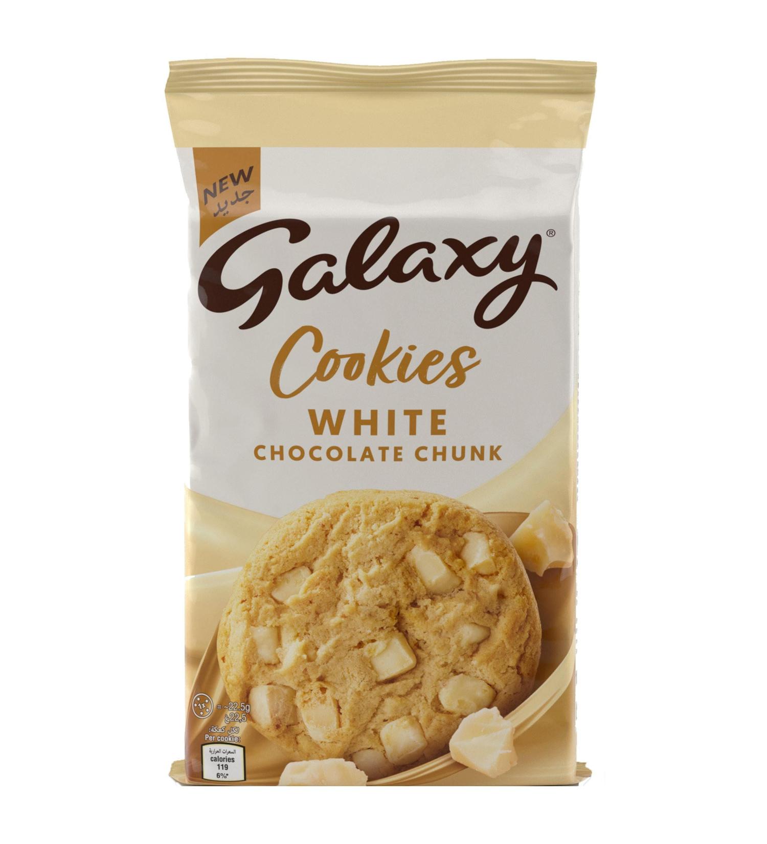 Galaxy White Chocolate Chunk Cookies 180g