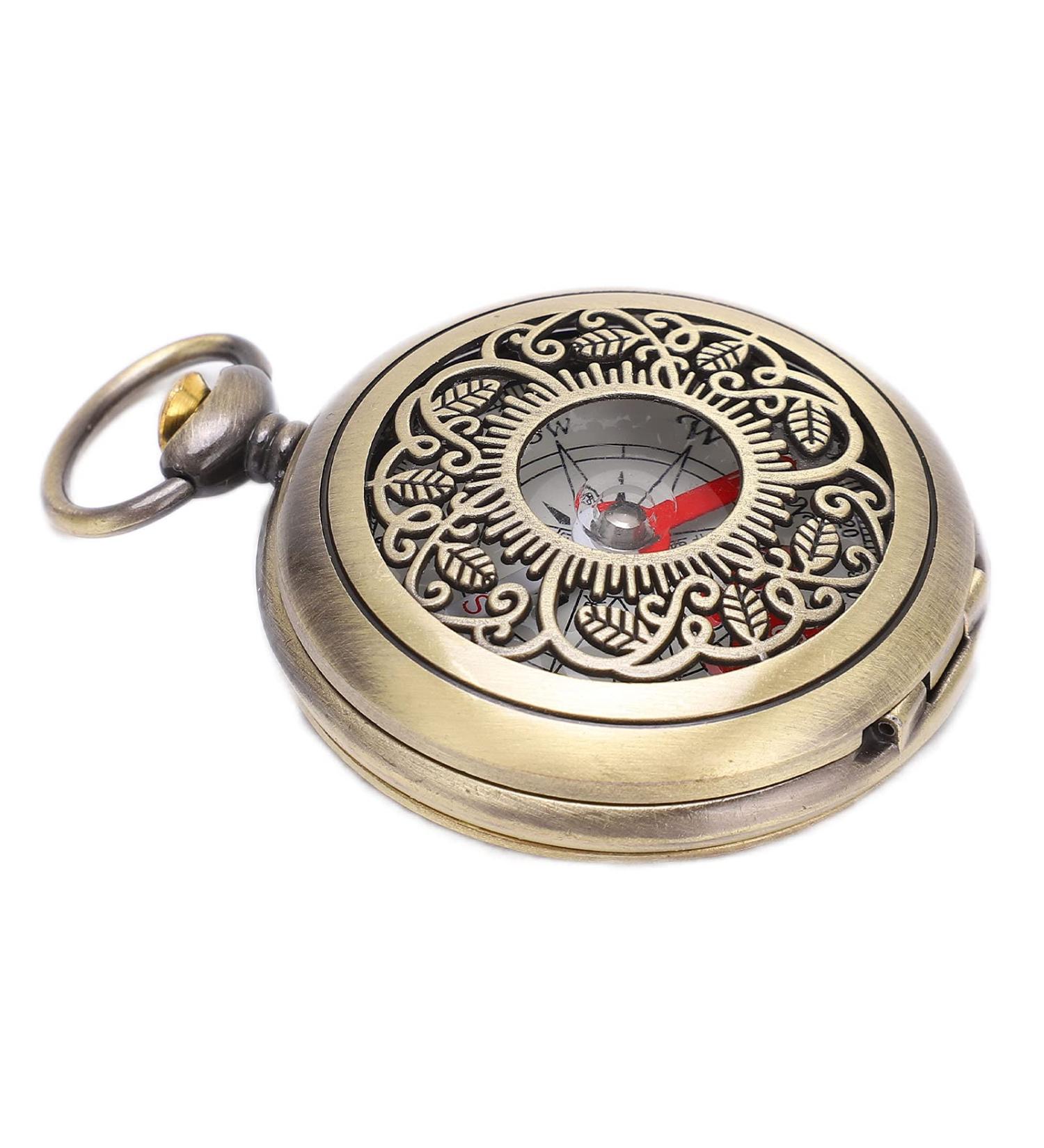 Durable Brass Hiking Compass | Shockproof & Waterproof Camping Tool for Kids & Adults | Metal Pocket Navigation Instrument for Outdoor Adventures - Buy Online on GoSupps.com