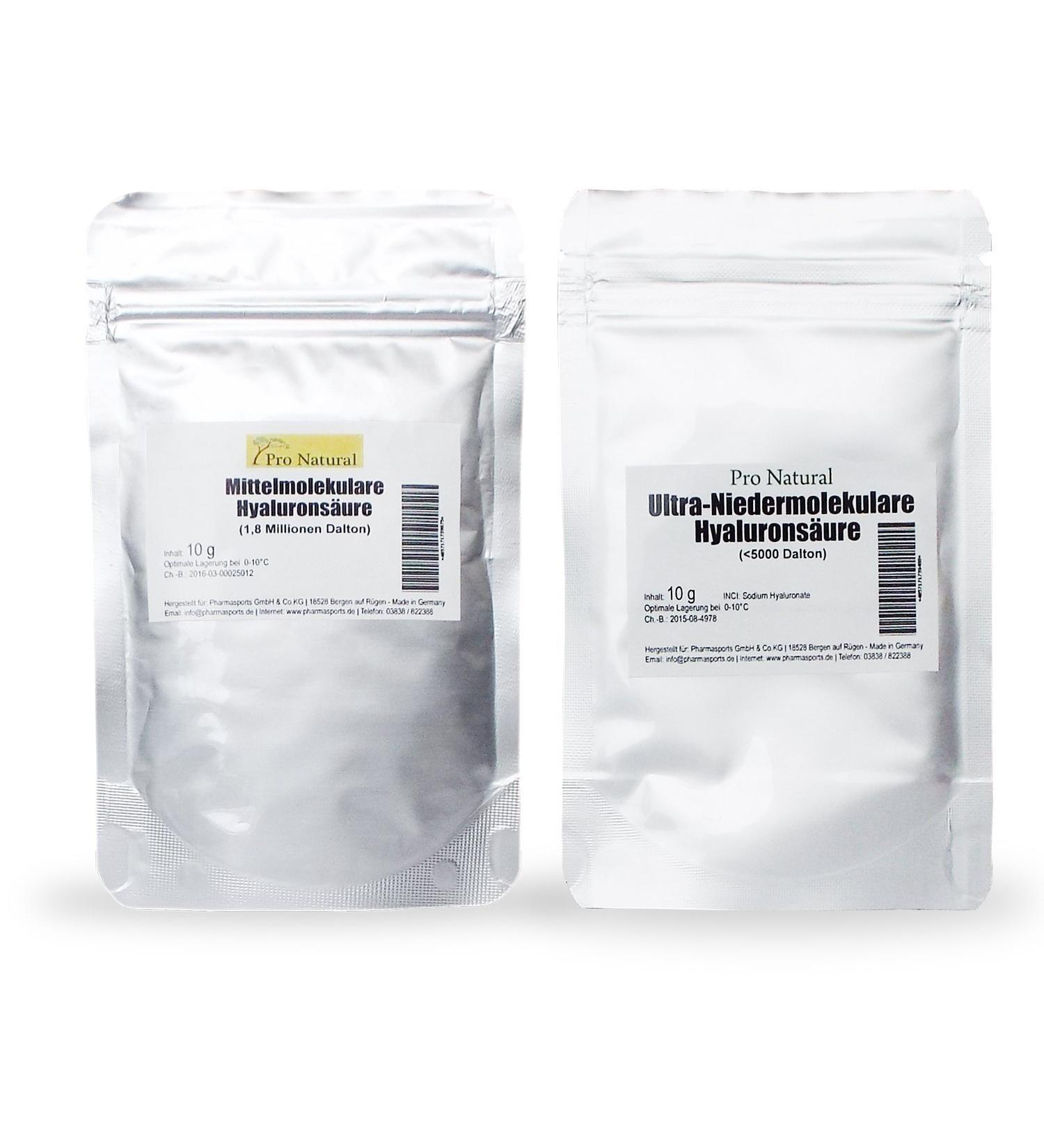 Pro Natural Hyaluronic Acid Powder 20g - Ultimate Hydration & Skin Renewal for All Skin Types - Buy Online on GoSupps.com