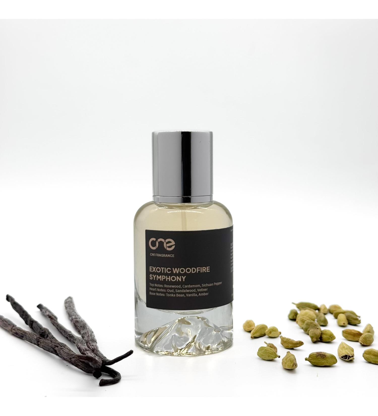 Exotic Woodfire Symphony Eau de Parfum Compatible with Tom Ford's Oud Wood Men Perfume Spray 50ml