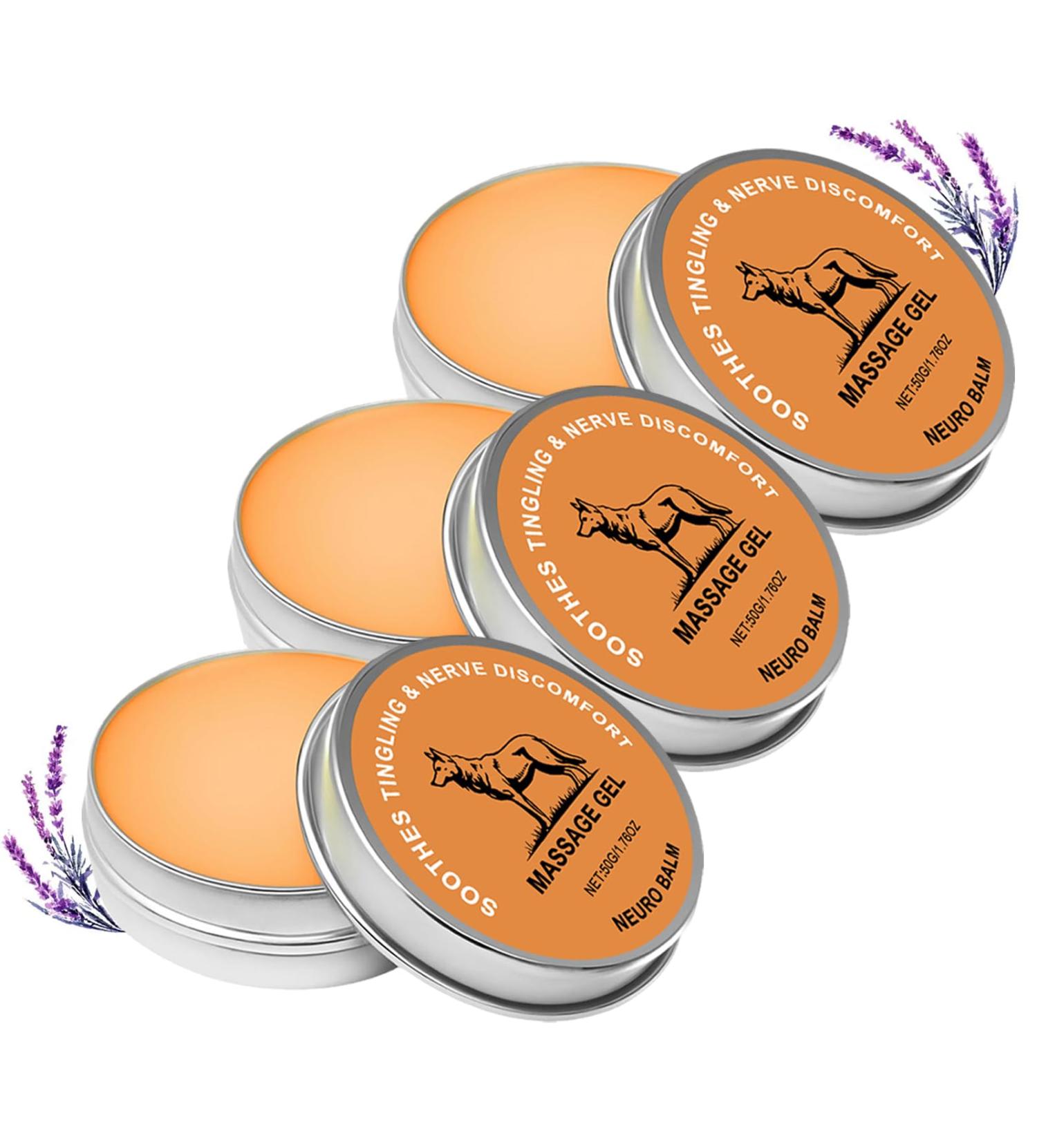  SKZKK Neuro Balm Natural Care Soothing Massage Cream Fast-Absorbing Herbal Formula Improves Skin Elasticity Body Balm for Hands Neck and Shoulders (3 - Buy Online on GoSupps.com
