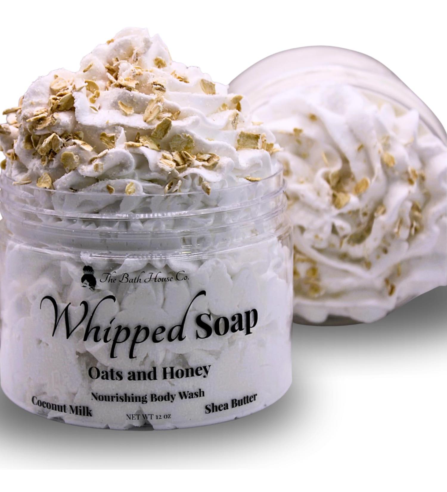 Whipped Soap Body Wash | Oats and Honey | Luxurious Moisturizing Cleanser | International Shipping Available - Buy Online on GoSupps.com