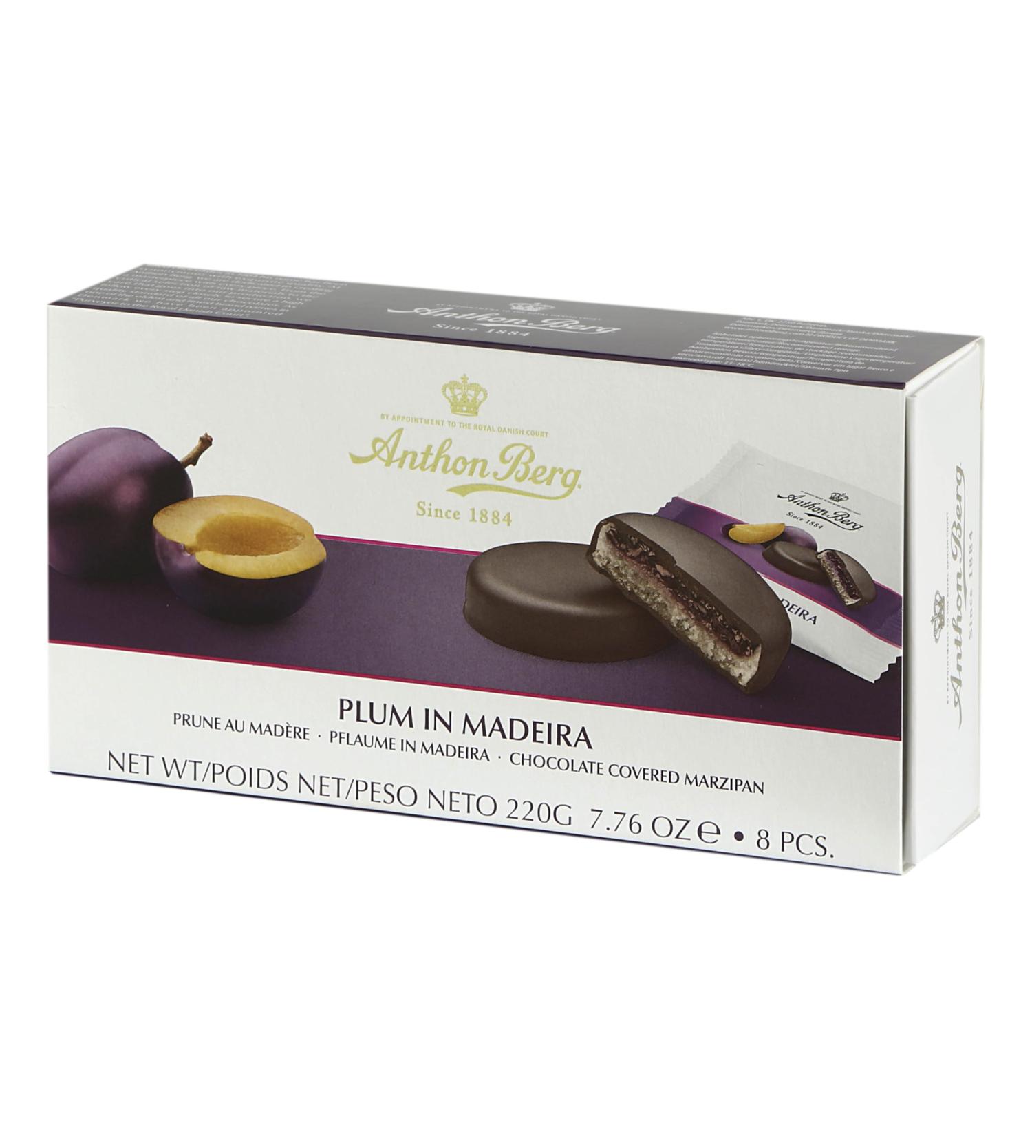 Buy Anthon Berg Fruit in Marzipan Plum in Madeira - 220g | Premium International Shipping - Buy Online on GoSupps.com
