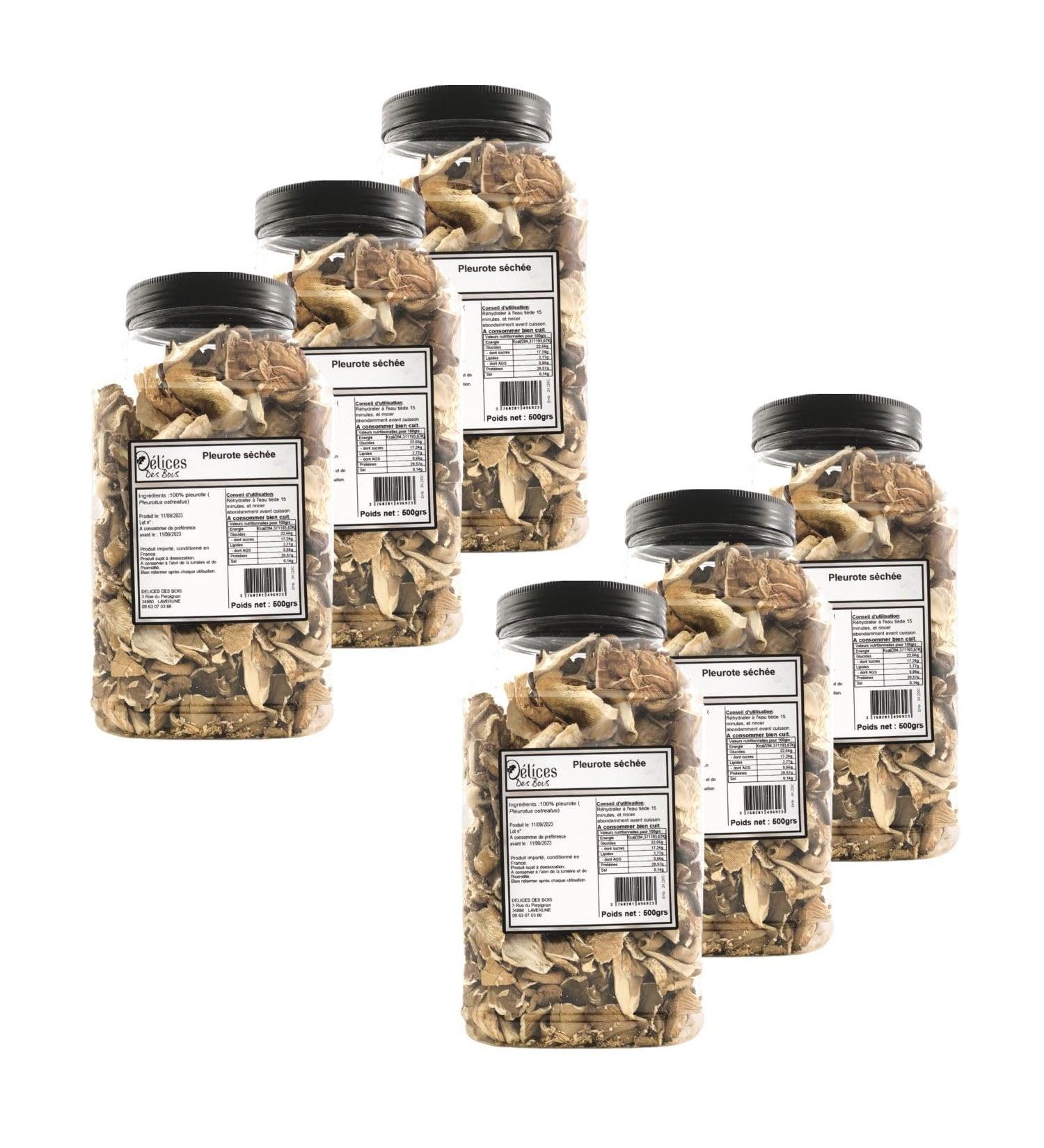 D lices Des Bois Lot 6x Pleurote - Pot 500g