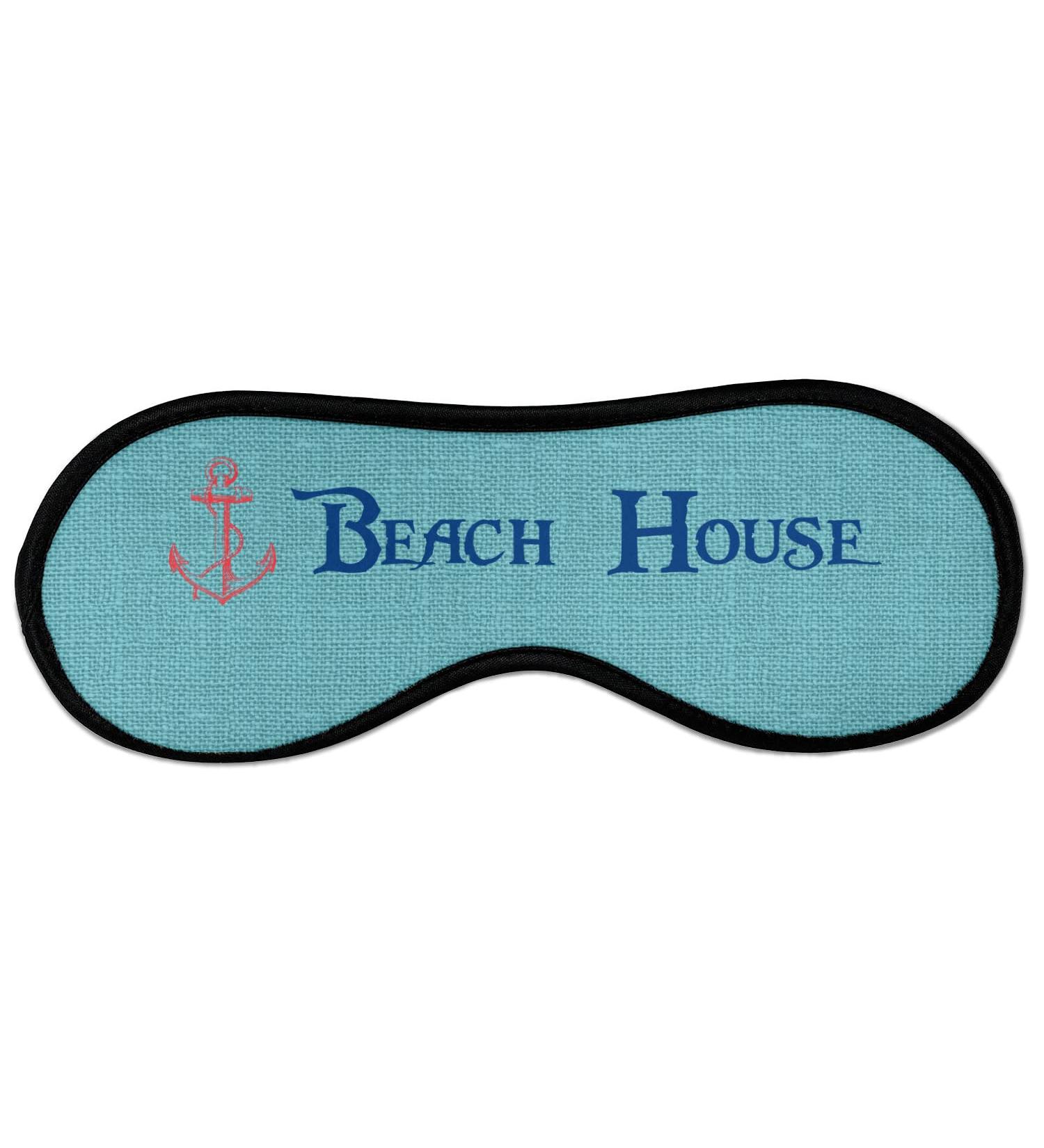 Personalized Chic Beach House Sleeping Eye Masks - Large | Custom Luxury Sleep Masks for Travel & Relaxation - Buy Online on GoSupps.com