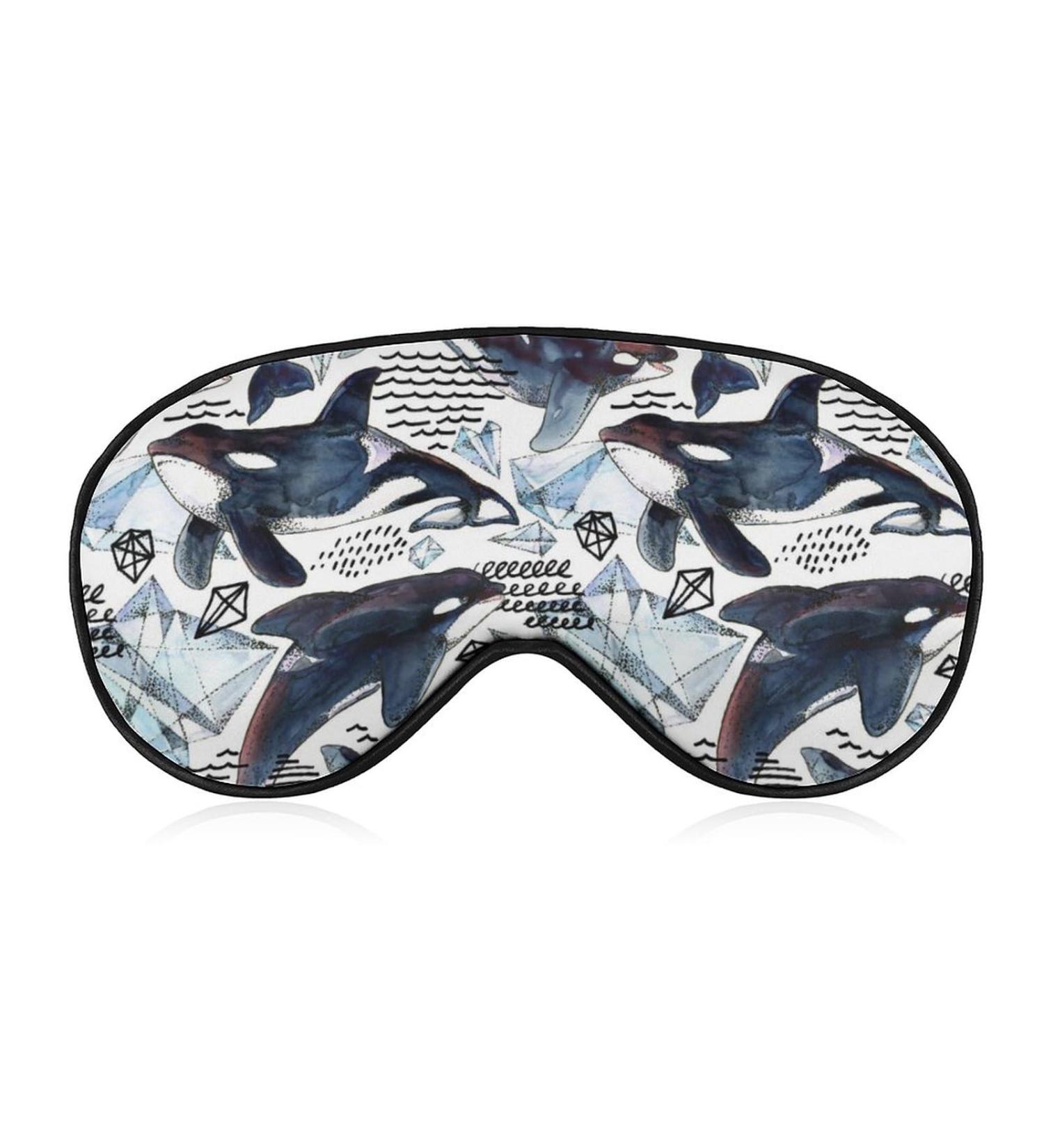 Killer Whale Sleep Mask - Adjustable Eye Cover for Men and Women - Blocks Light for Night, Travel, and Nap - Buy Online on GoSupps.com