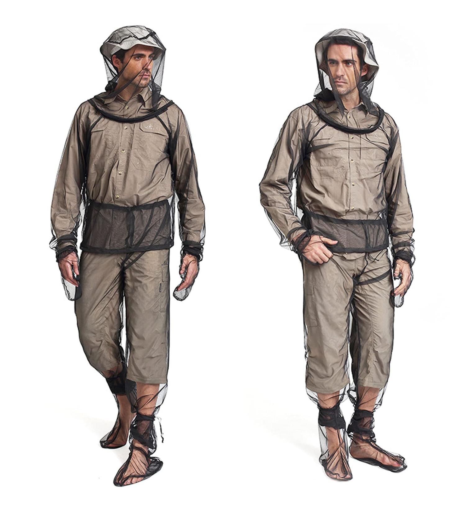 Sofiey 4-Piece Mosquito Net Suit Set - Light-weight Breathable Mesh Clothing for Men & Women, Ideal for Fishing, Hiking, Camping, Farming & Gardening - Small/Medium (Pack of 1) - Buy Online on GoSupps.com