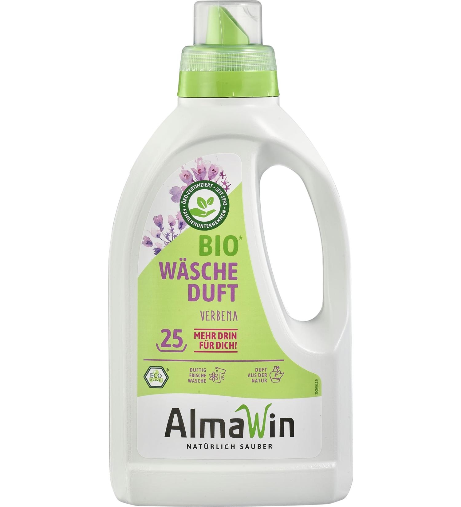 AlmaWin Organic Laundry Fragrance Verbena (6 x 0.75 l) Fresh 750 ml (pack of 6)