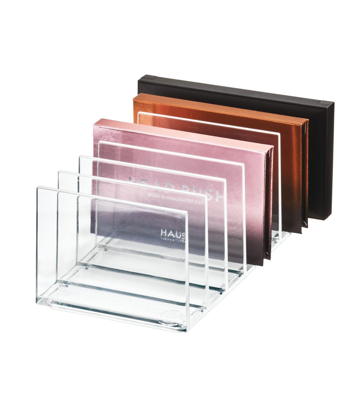 IDesign Makeup Organizer - Clear Cosmetic Storage with 7 Dividers by Sarah Tanno | Perfect for Makeup Palettes - Buy Online on GoSupps.com