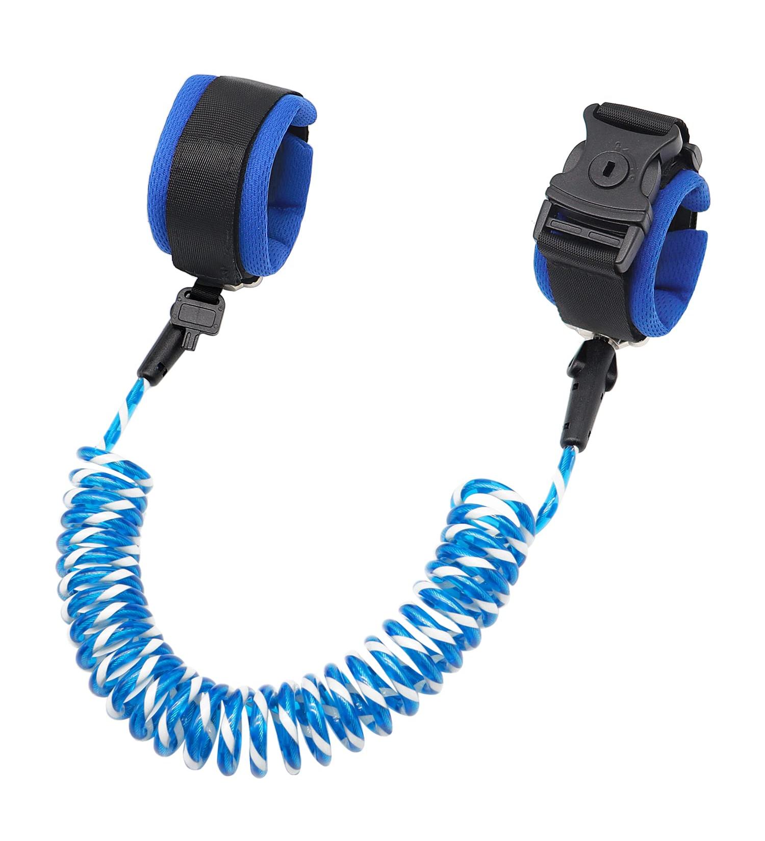 Reflective Blue Kids Wrist Leash | Anti Lost Toddler Safety Harness | 8.2ft Child Leash for 2-10 Year Old Boys - Buy Online on GoSupps.com