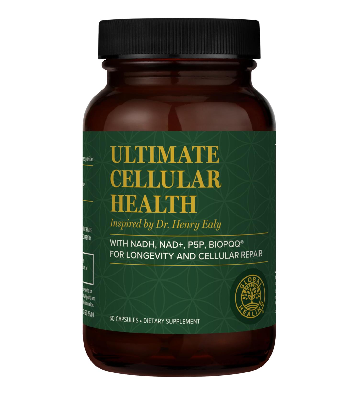 Global Healing Center - Ultimate Cellular Health - NAD Supplement for Women & Men Cellular Repair Includes Resveratrol for Anti-Aging Supports NAD Plus Alternative to Nicotinamide Riboside - Buy Online on GoSupps.com