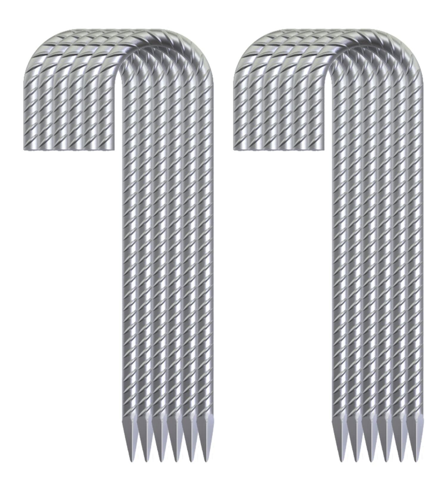 OK5STAR 12-Pack 12 Galvanized Rebar Stakes - Heavy Duty J Hook Ground Anchors - Curved Steel Tent Stakes - Anti Rust Ground Stakes 12 inch (12pcs) - Buy Online on GoSupps.com