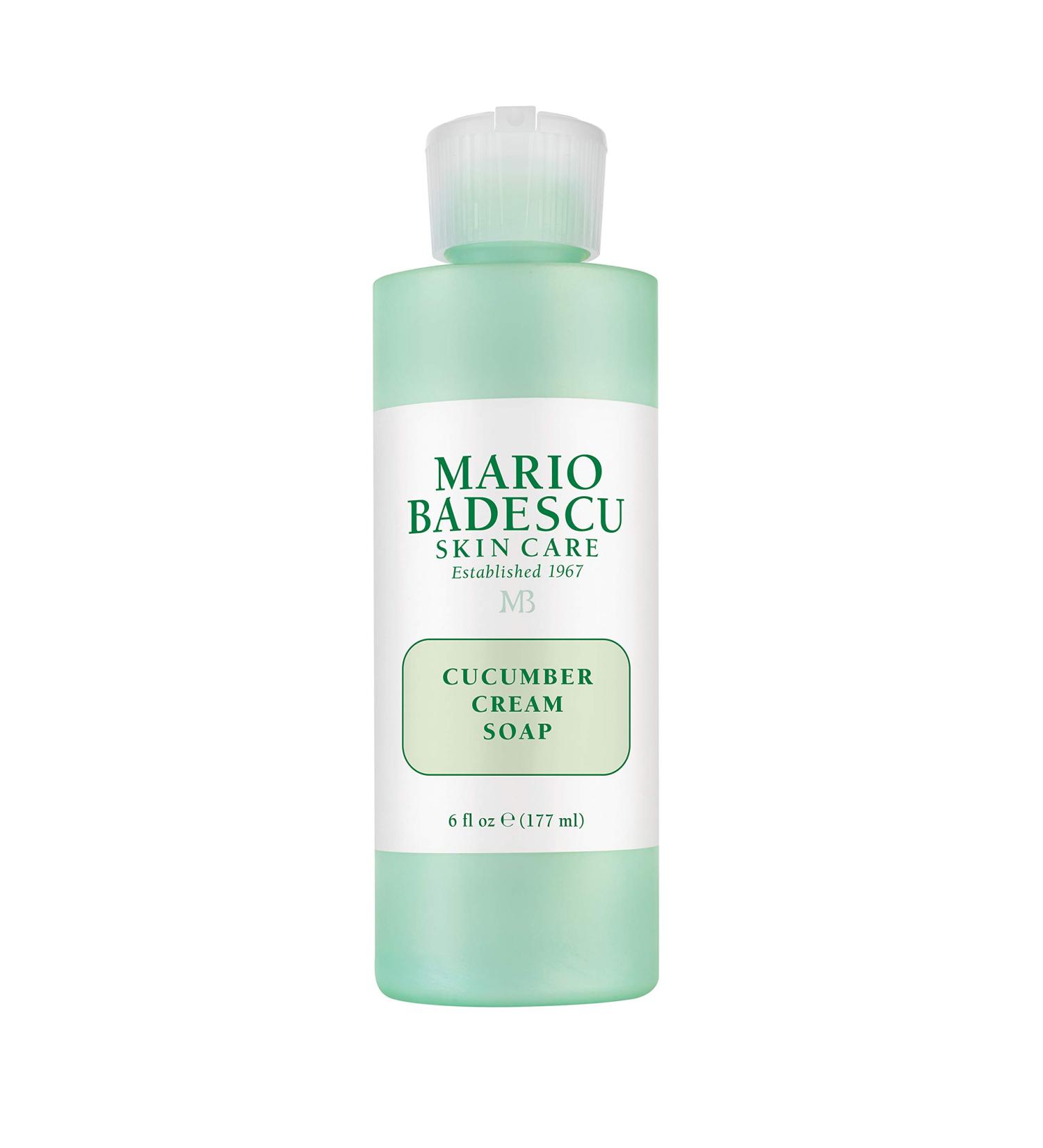 Mario Badescu Cucumber Cream Soap 6 Fl Oz - Gentle Cleansing for Fresh Skin - Buy Online on GoSupps.com