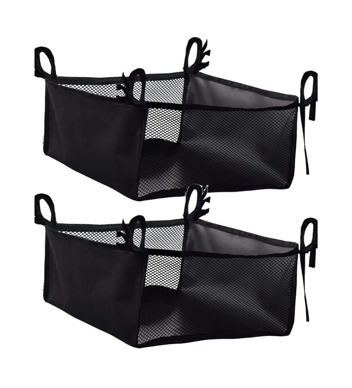 Wheelchair Storage Bag - Rollator Underseat Organizer Lightweight Elderly Walker Basket Basket Pouch for Rollator Elderly Walker Basket Scooters Shopping Black (Black) - Buy Online on GoSupps.com